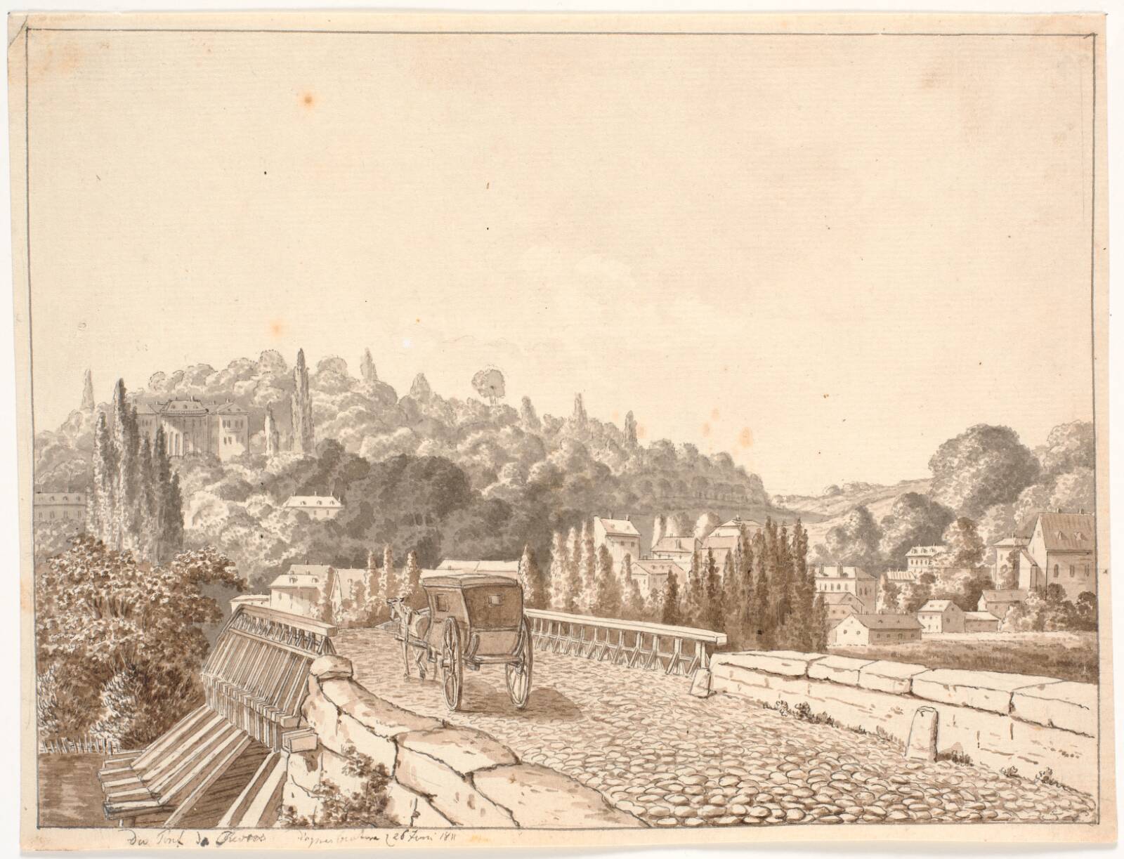 Sevres-broen, J.P. Møller, 1811