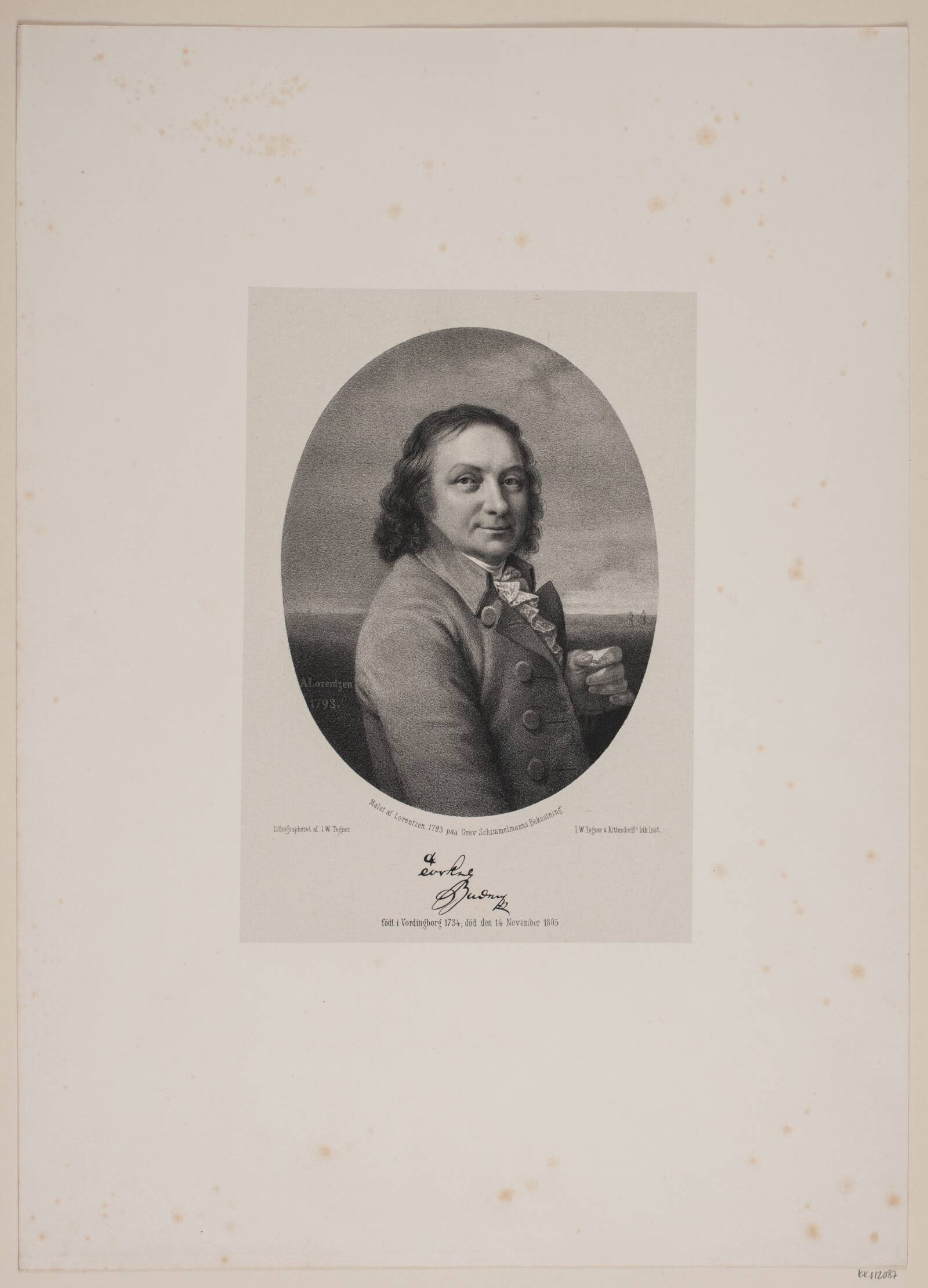 Torkel Baden, Isac Wilhelm Tegner, 1815-1893
