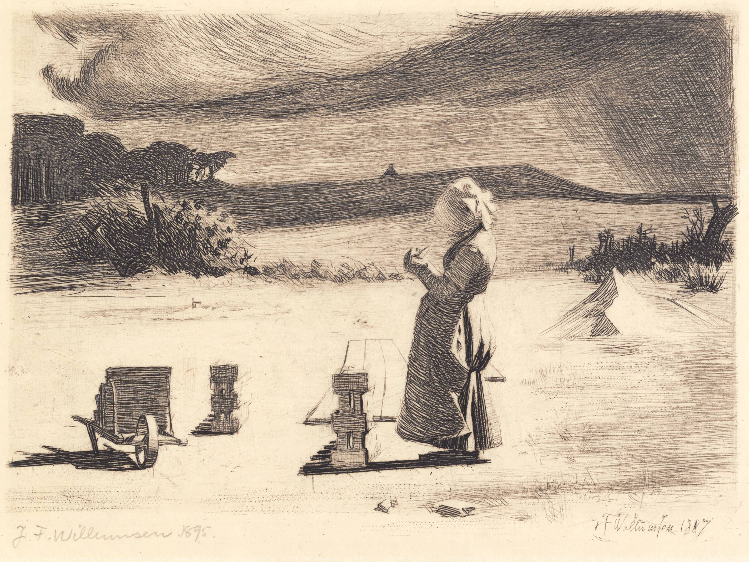 Konen fra teglværket, J.F. Willumsen, 1887