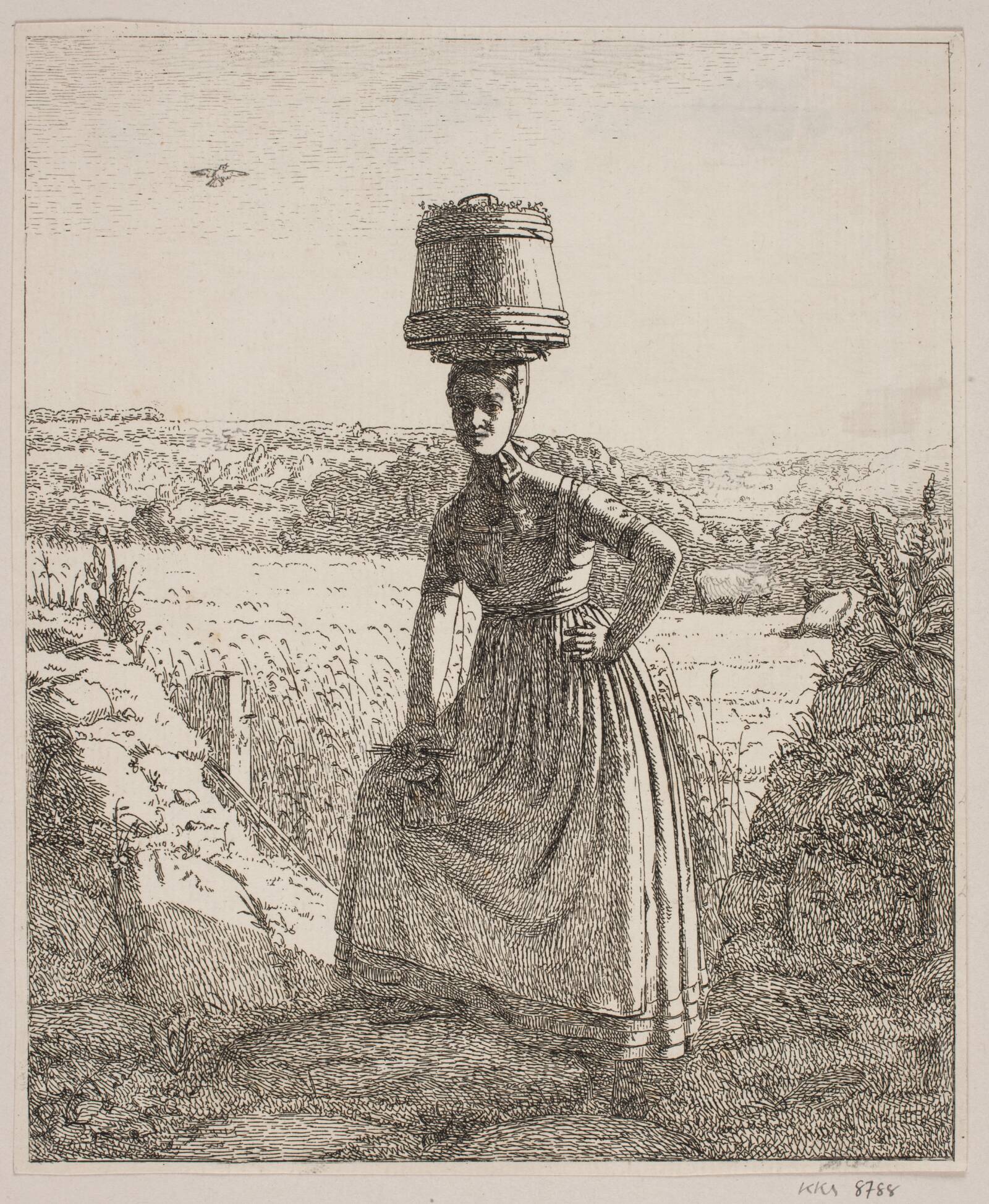 En malkepige, Jørgen Roed, 1832