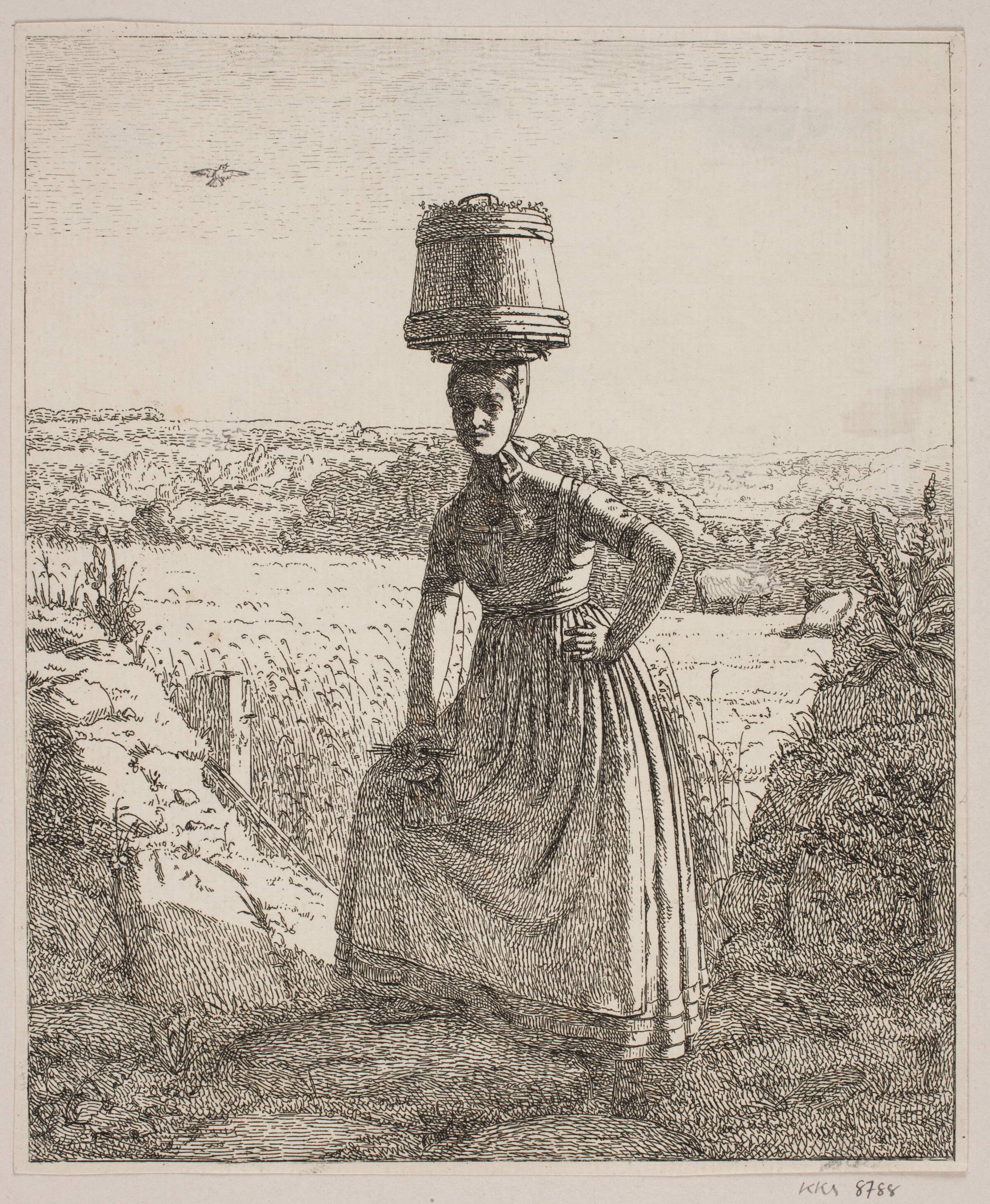 En malkepige, Jørgen Roed, 1832