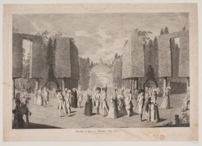 Prospect taget ved Indgangen af Friederichsberg Hauge i Aaret 1786