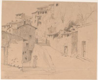 Via Piave med La Porta Su i Olevano Romano