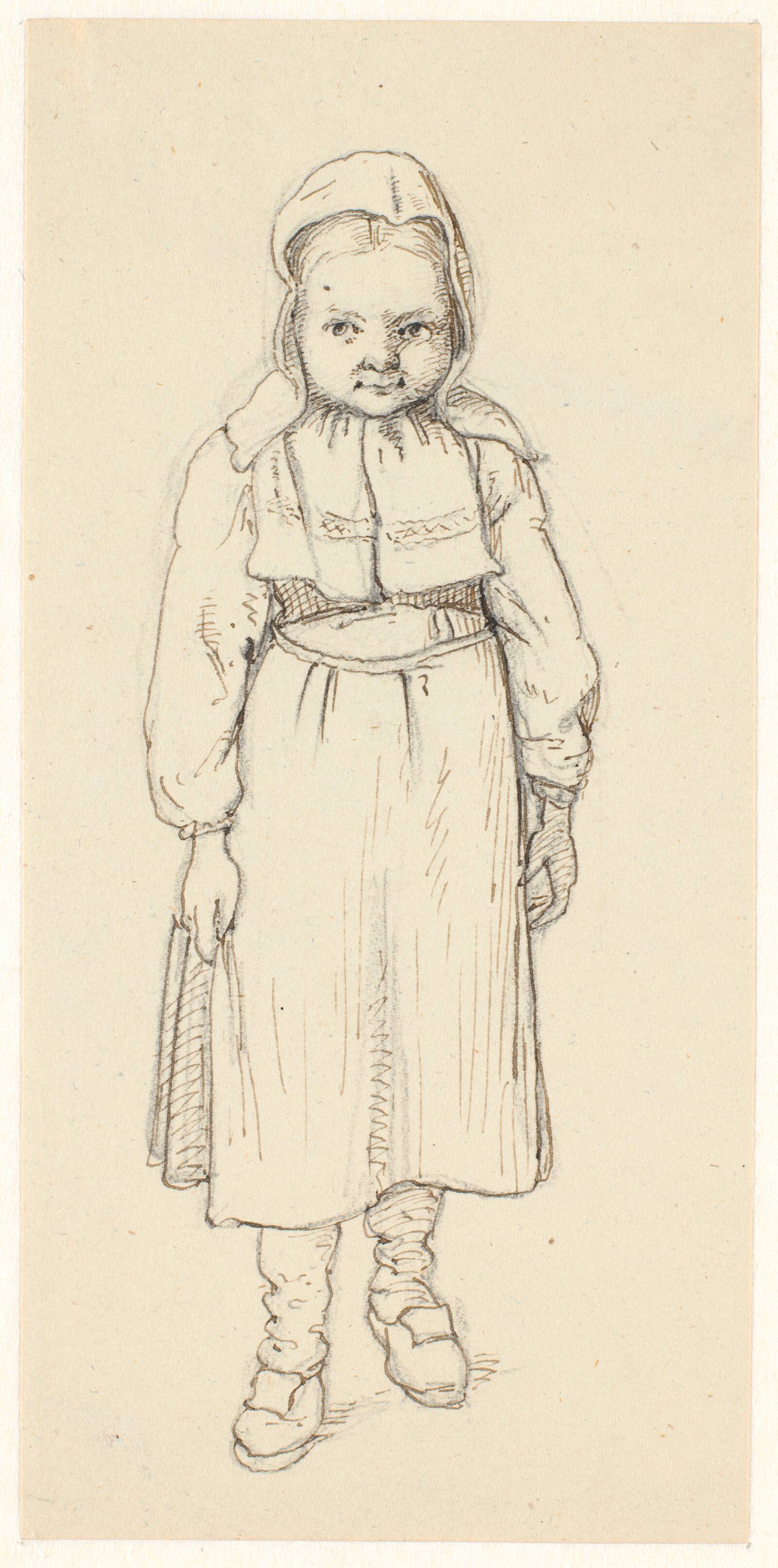 Lille svensk pige, Wilhelm Marstrand, 1851