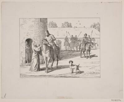 Illustration til Svend Grundtvig, "Marsk Stig: Dansk Folkevise Fra 13de Aarhundrede", 1861