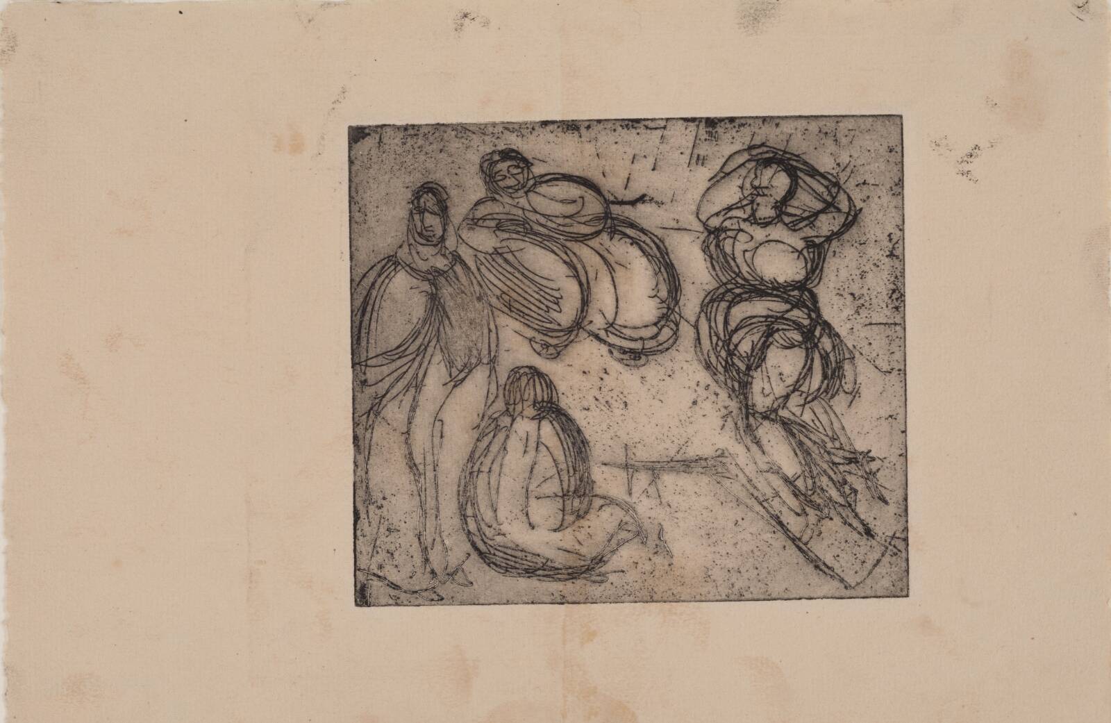 Figurkomposition, J.A. Jerichau, 1916