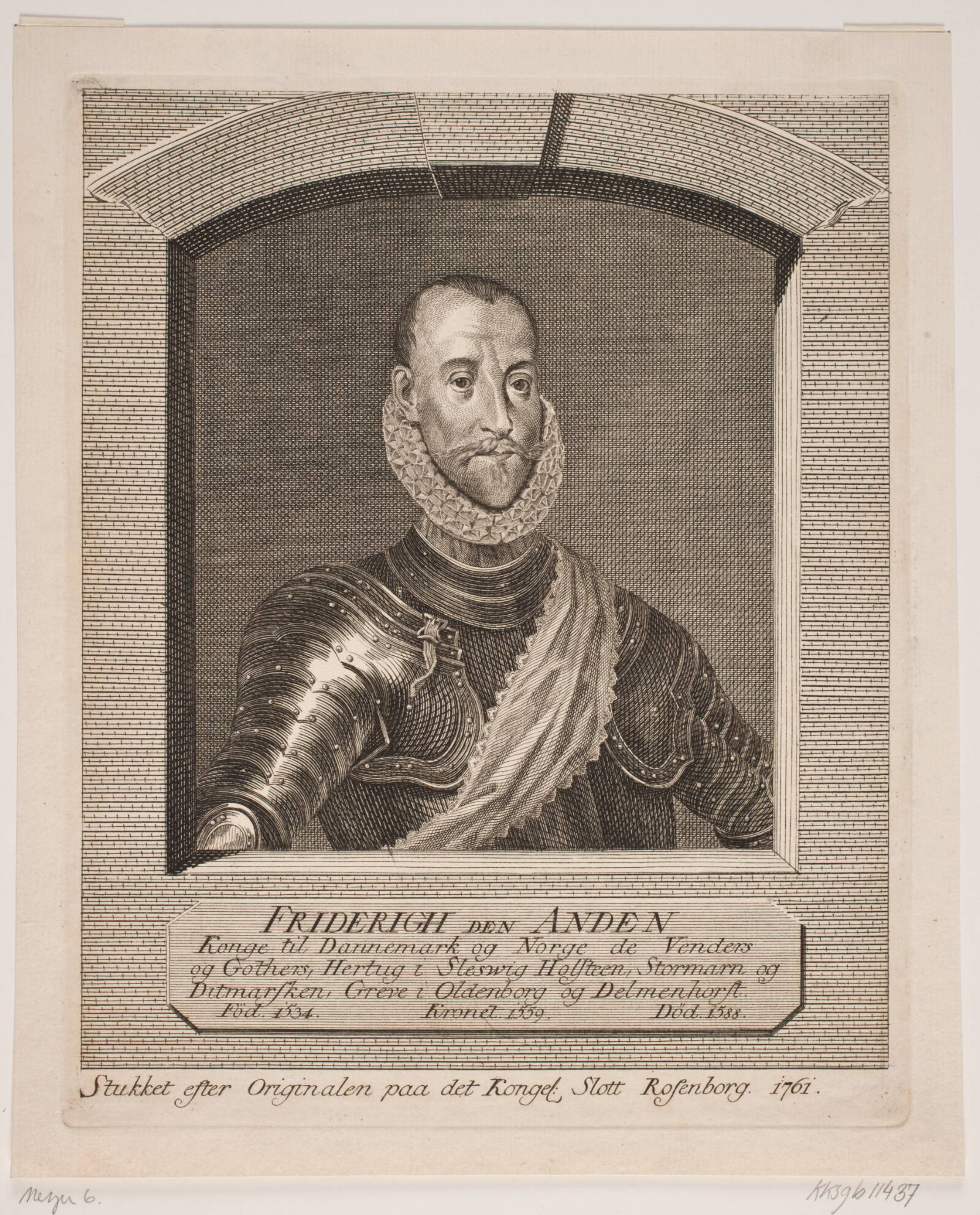 Friederich d. 2., Georg Vilhelm Baurenfeind, 1761