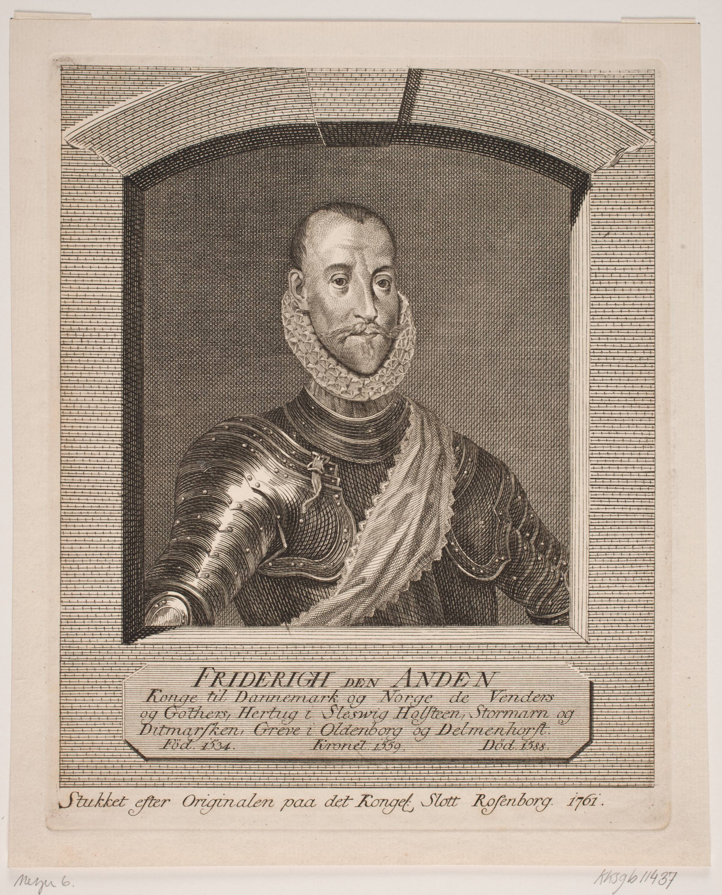 Friederich d. 2., Georg Vilhelm Baurenfeind, 1761