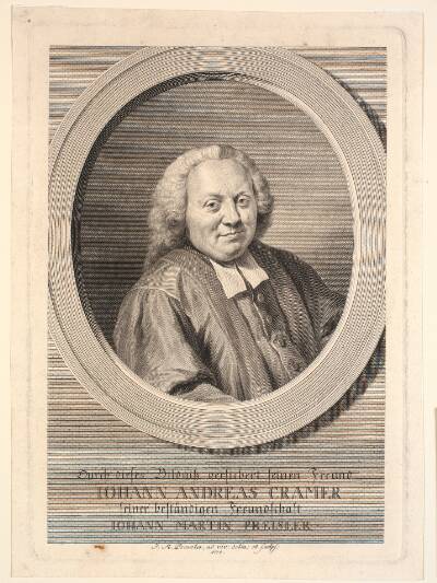 Portræt af Johan Andreas Cramer.