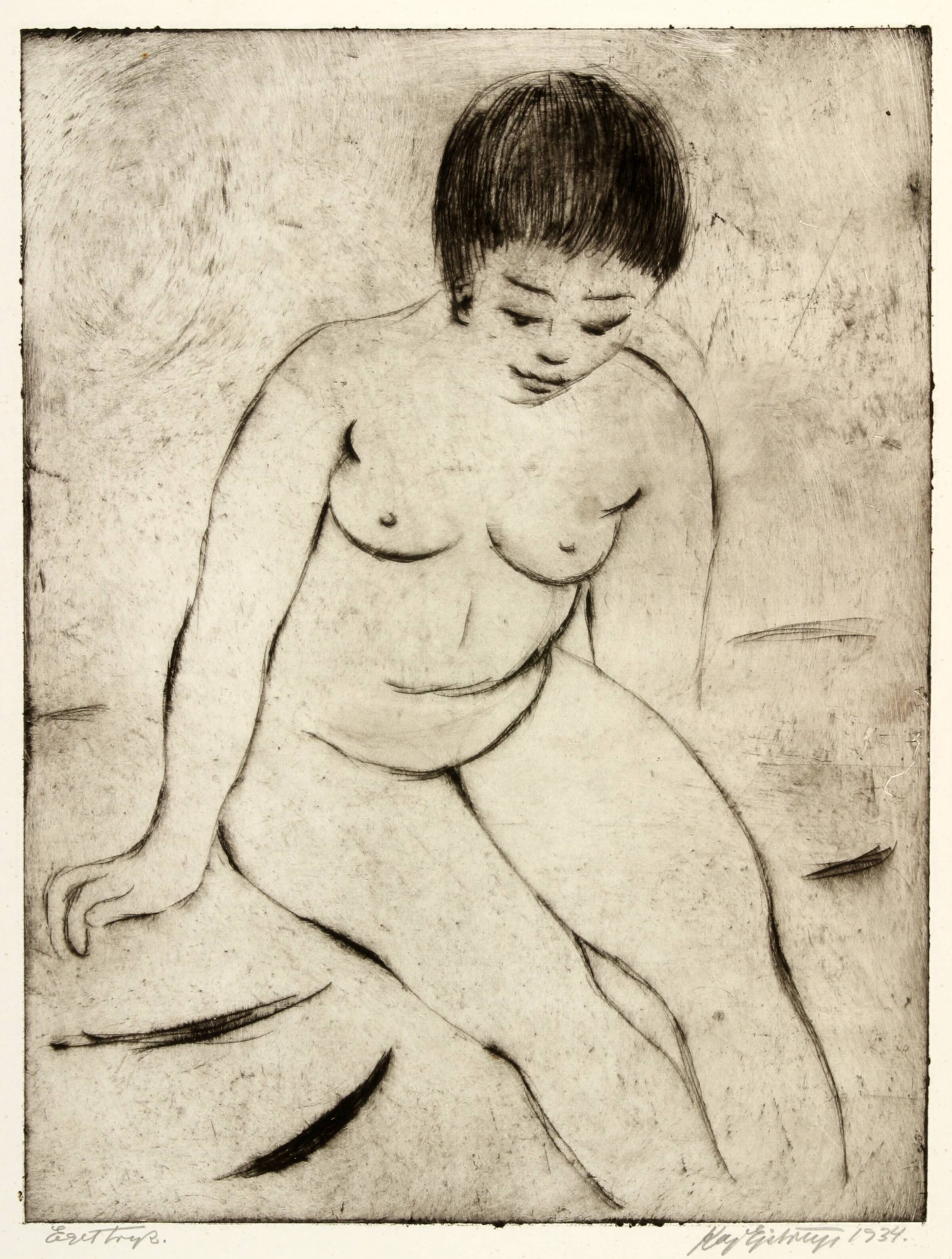 Kvindelig model, Kaj Ejstrup, 1934