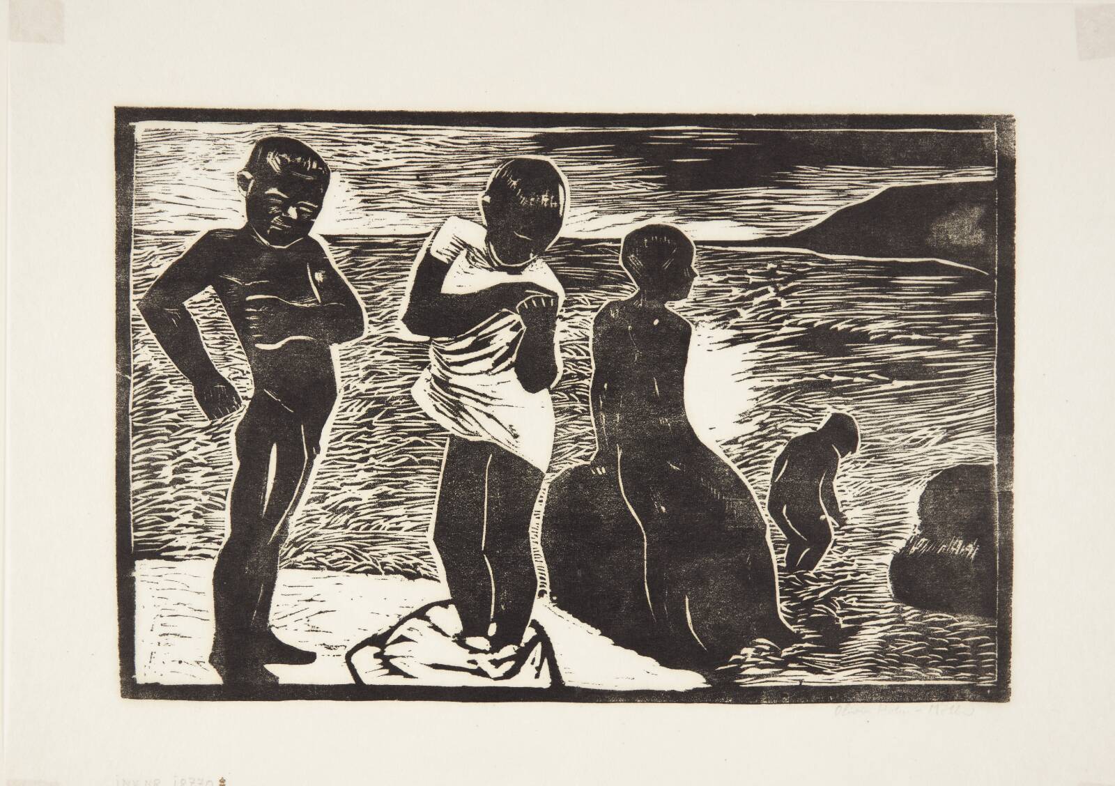 Badende børn, Olivia Holm-Møller, 1918