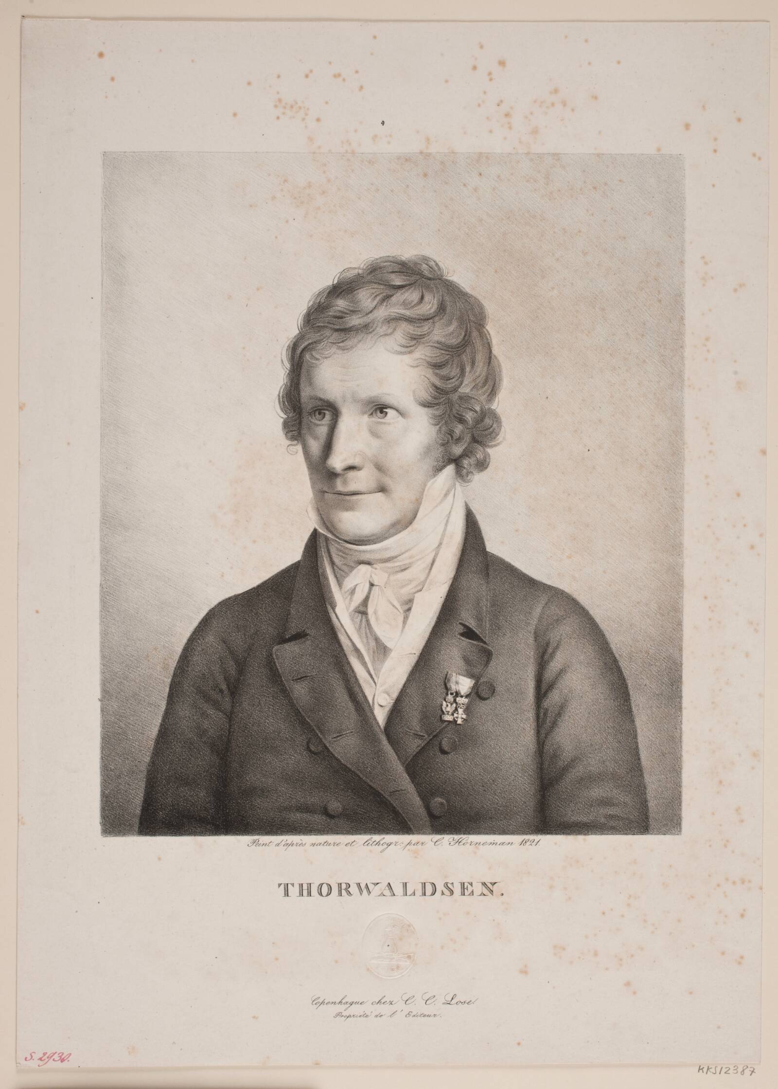 Bertel Thorvaldsen, Christian Horneman, 1821
