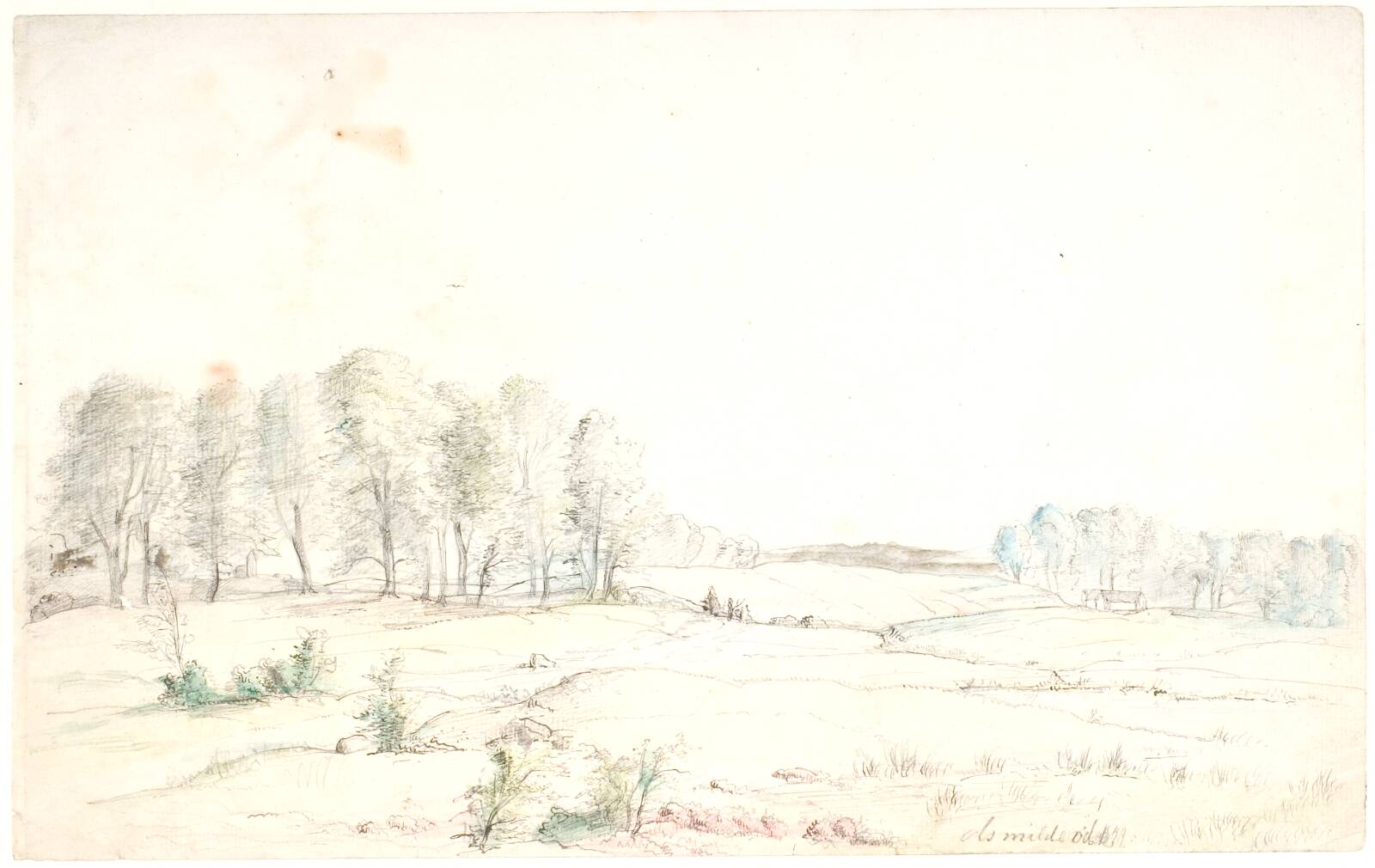 Landskab ved Aminderød, Dankvart Dreyer, 1840