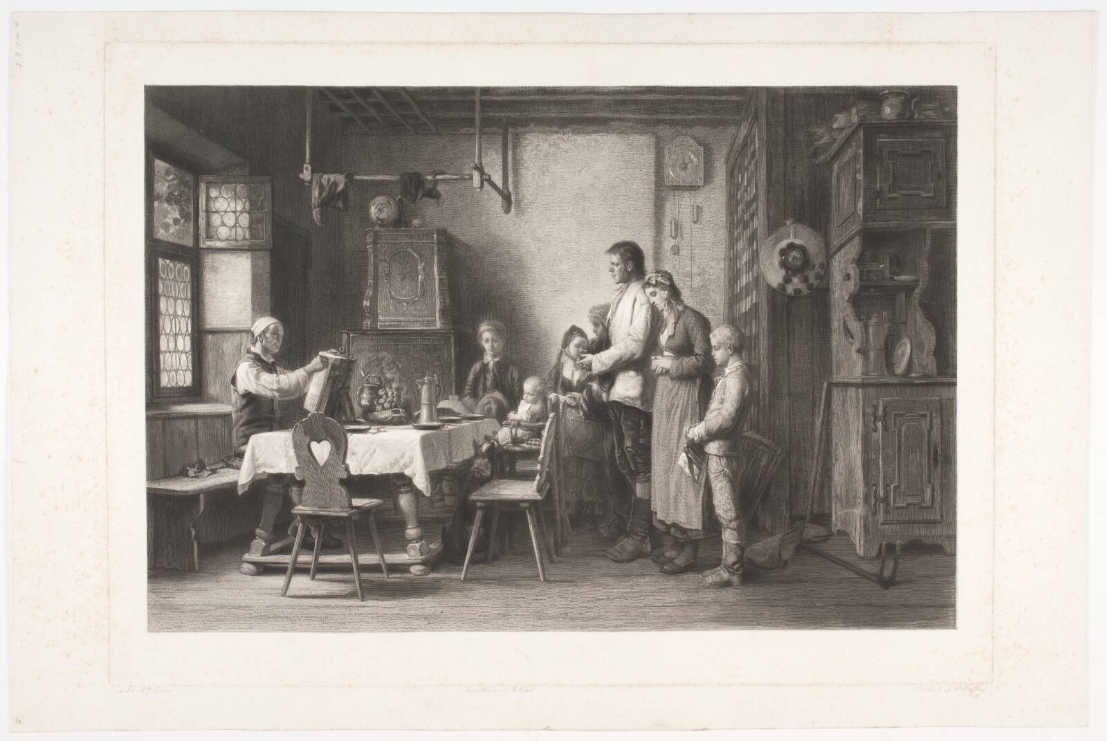 Bordbøn i Alsace, Joel Ballin, 1848-1870