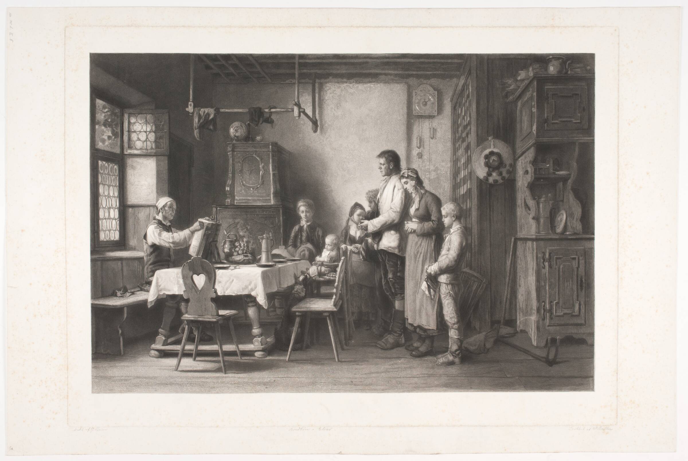 Bordbøn i Alsace, Joel Ballin, 1848-1870