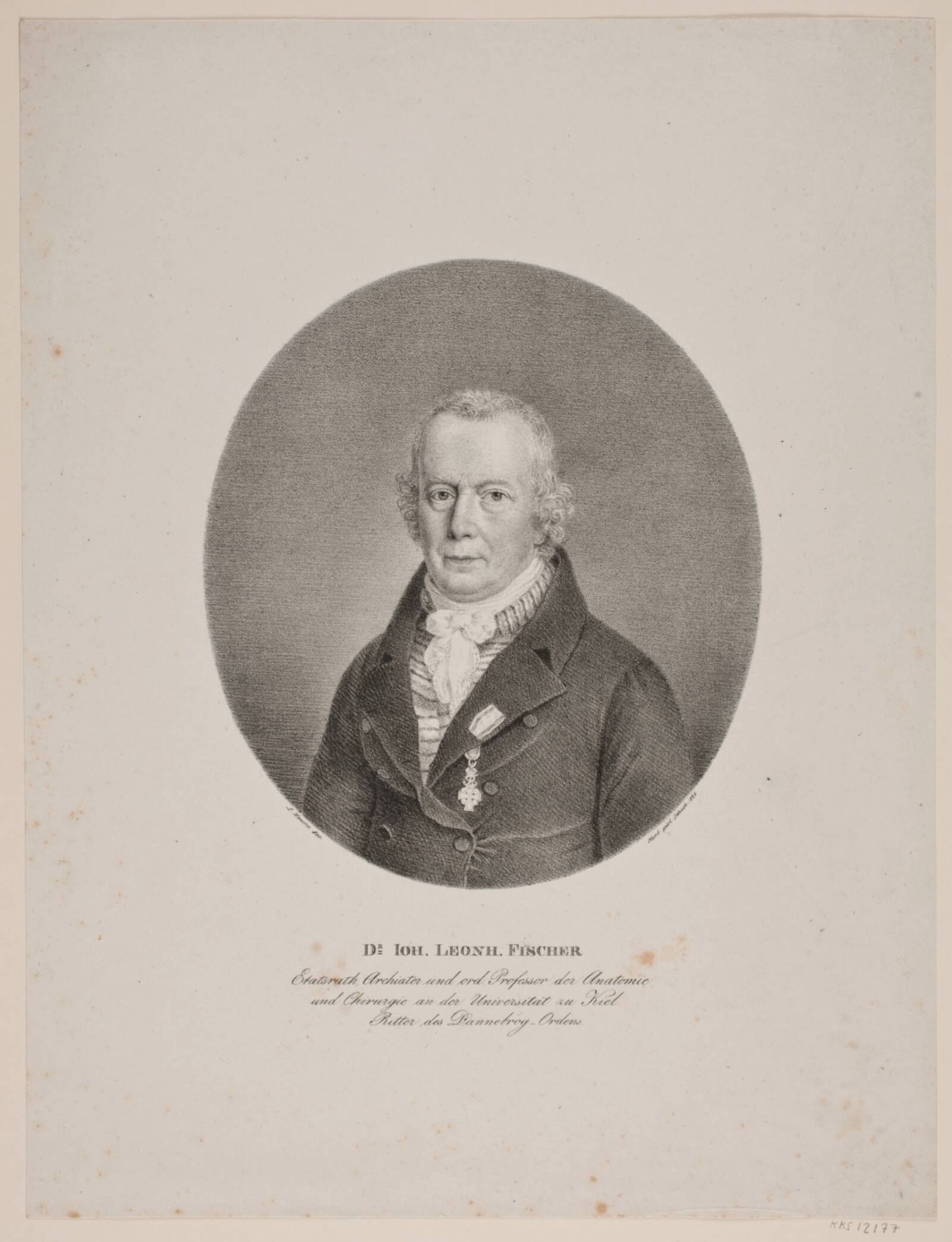 Johan Leonard Fischer, Johann Ludwig Hansen, 1826