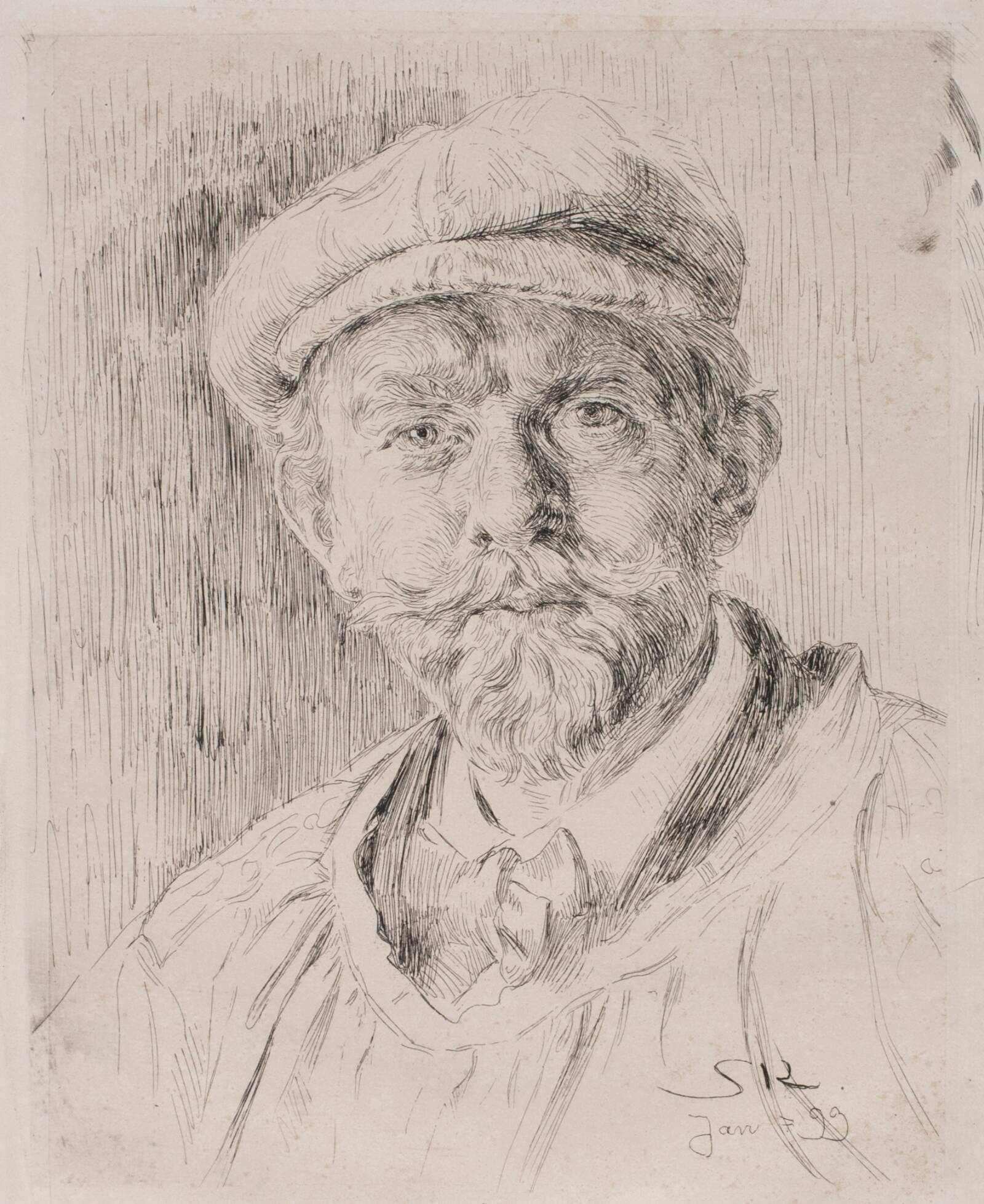 Selvportræt, P.S. Krøyer, 1899