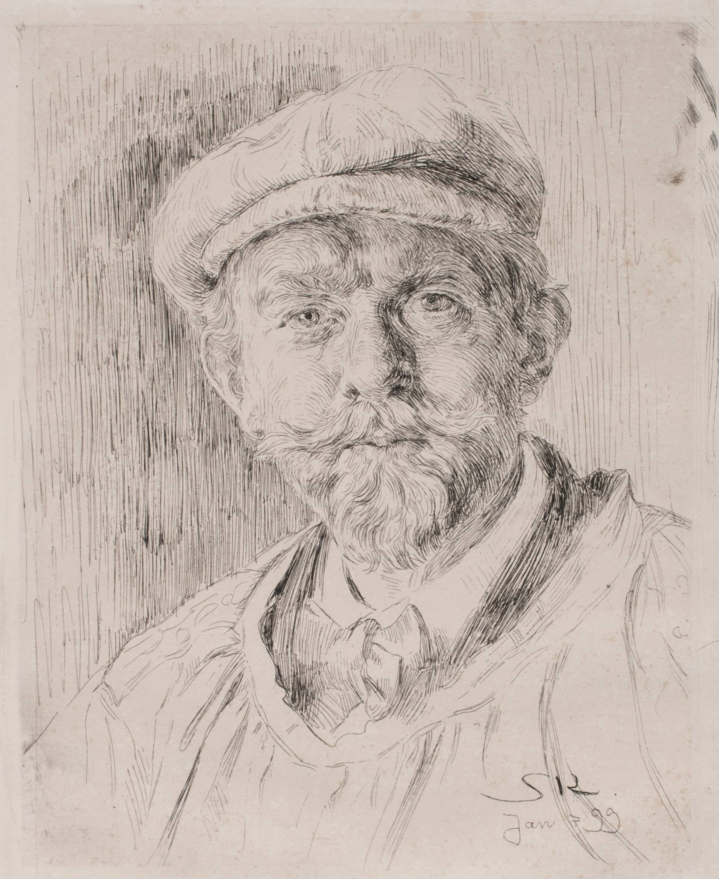 Selvportræt, P.S. Krøyer, 1899