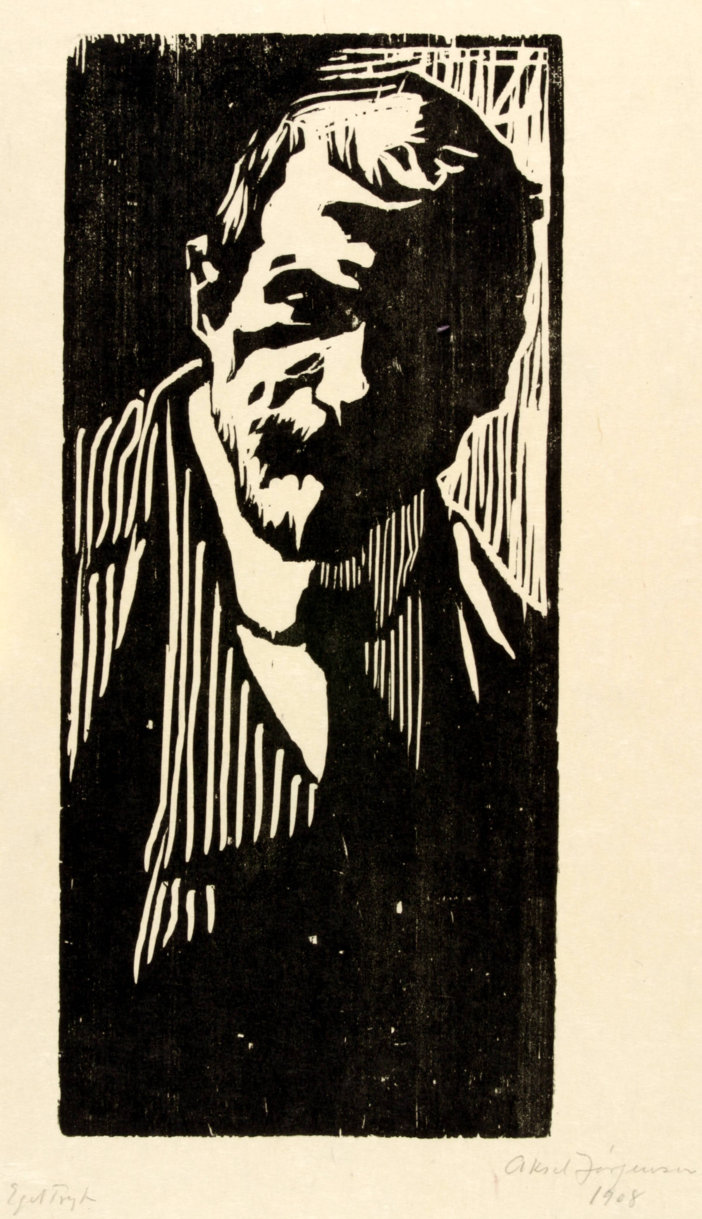 Portræt af maleren Vilhelm Wils, Aksel Jørgensen, 1908