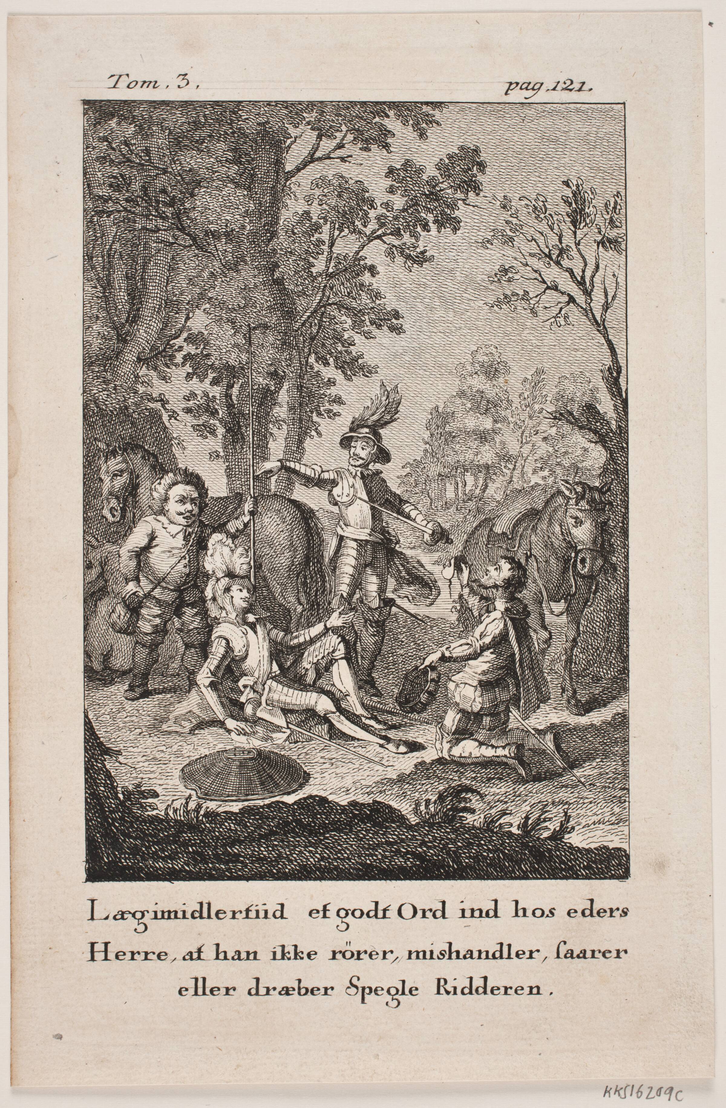 Illustration til Don Quixote, Georg Haas, 1776-1777