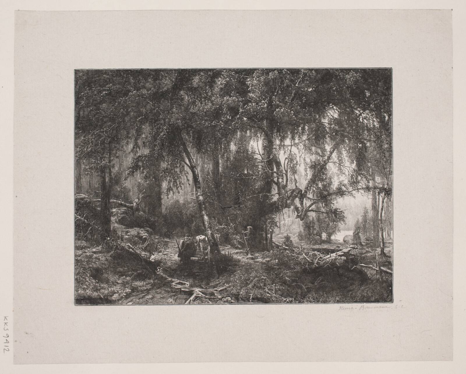 Skovinteriør, Henrik Bornemann, 1865-1951