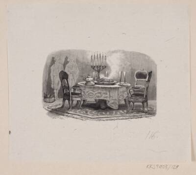 Illustration til "Den lykkelige Familie" i H.C. Andersen, "Eventyr og Historier", Bind 2