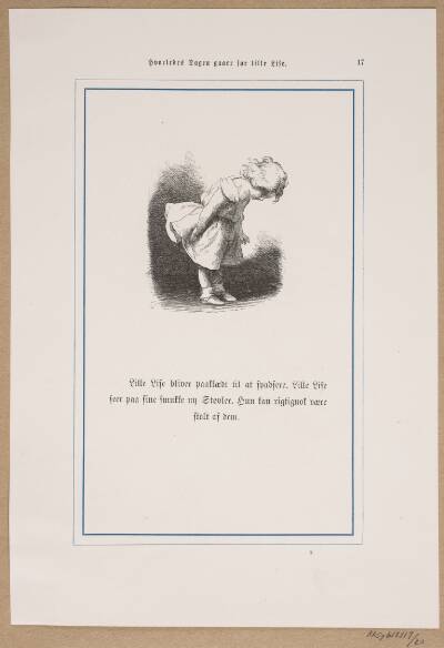 Illustration til "Hvorledes Dagen gaaer for Lille Lise"