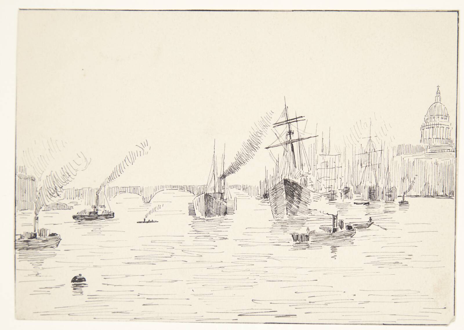 Udsigt over Seinen (?), Agnes Lunn, 1865-1941