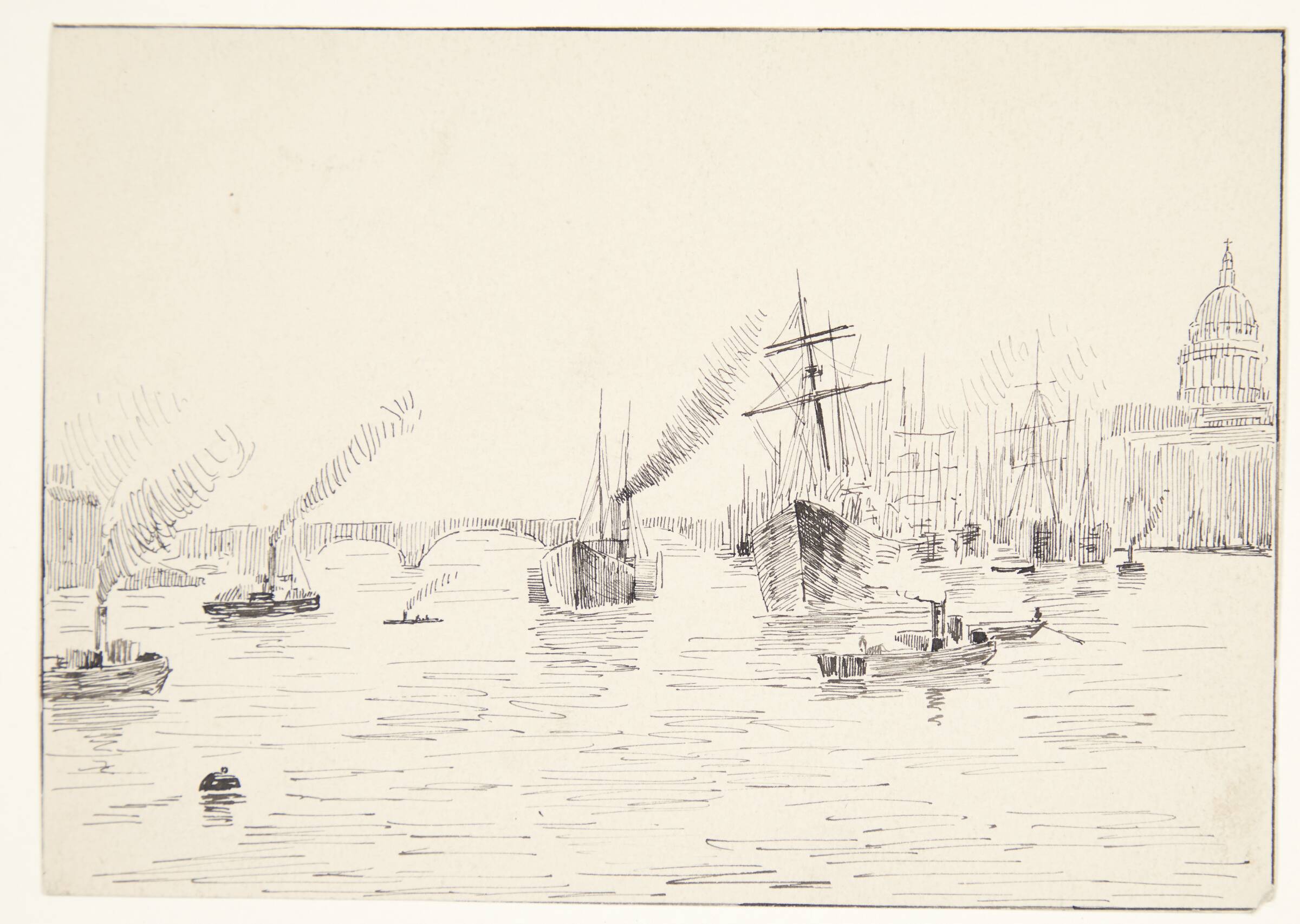 Udsigt over Seinen (?), Agnes Lunn, 1865-1941