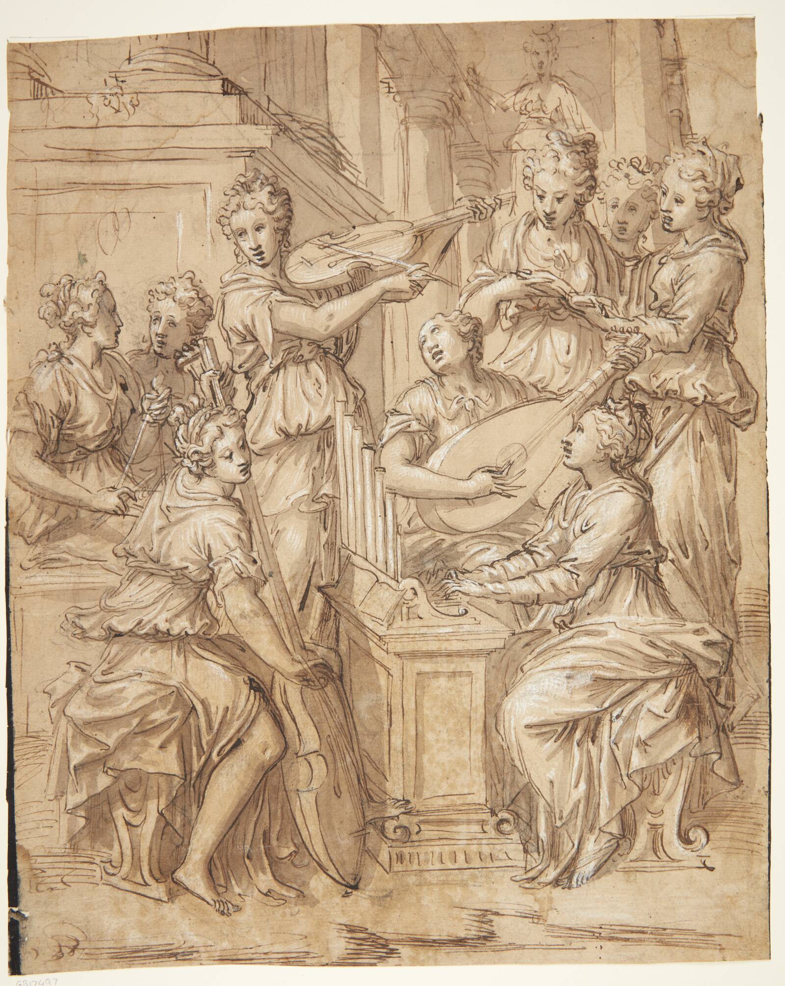 Musicerende kvinder, Ubekendt, 1600-1700