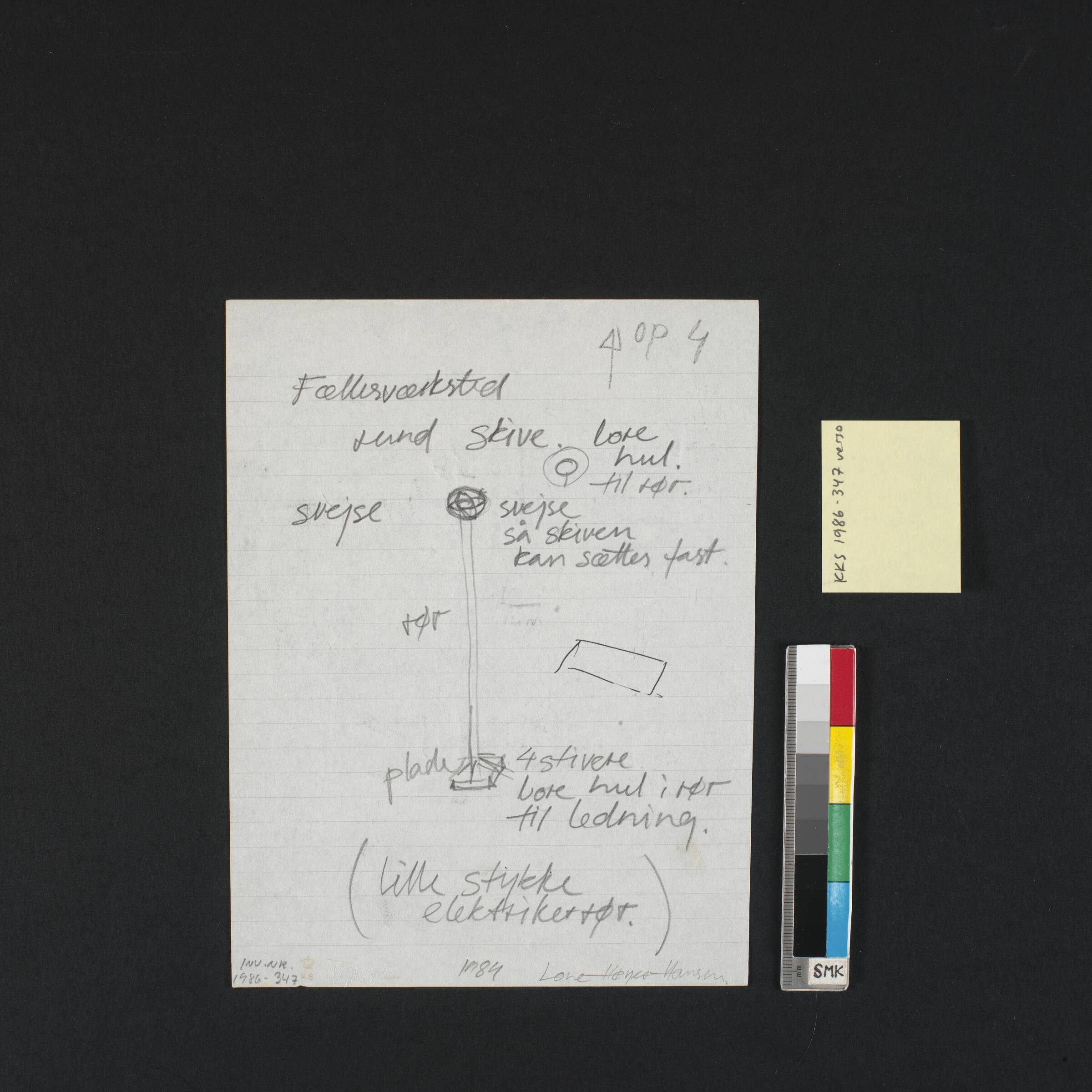 Tegning, Lone Høyer Hansen, 1984