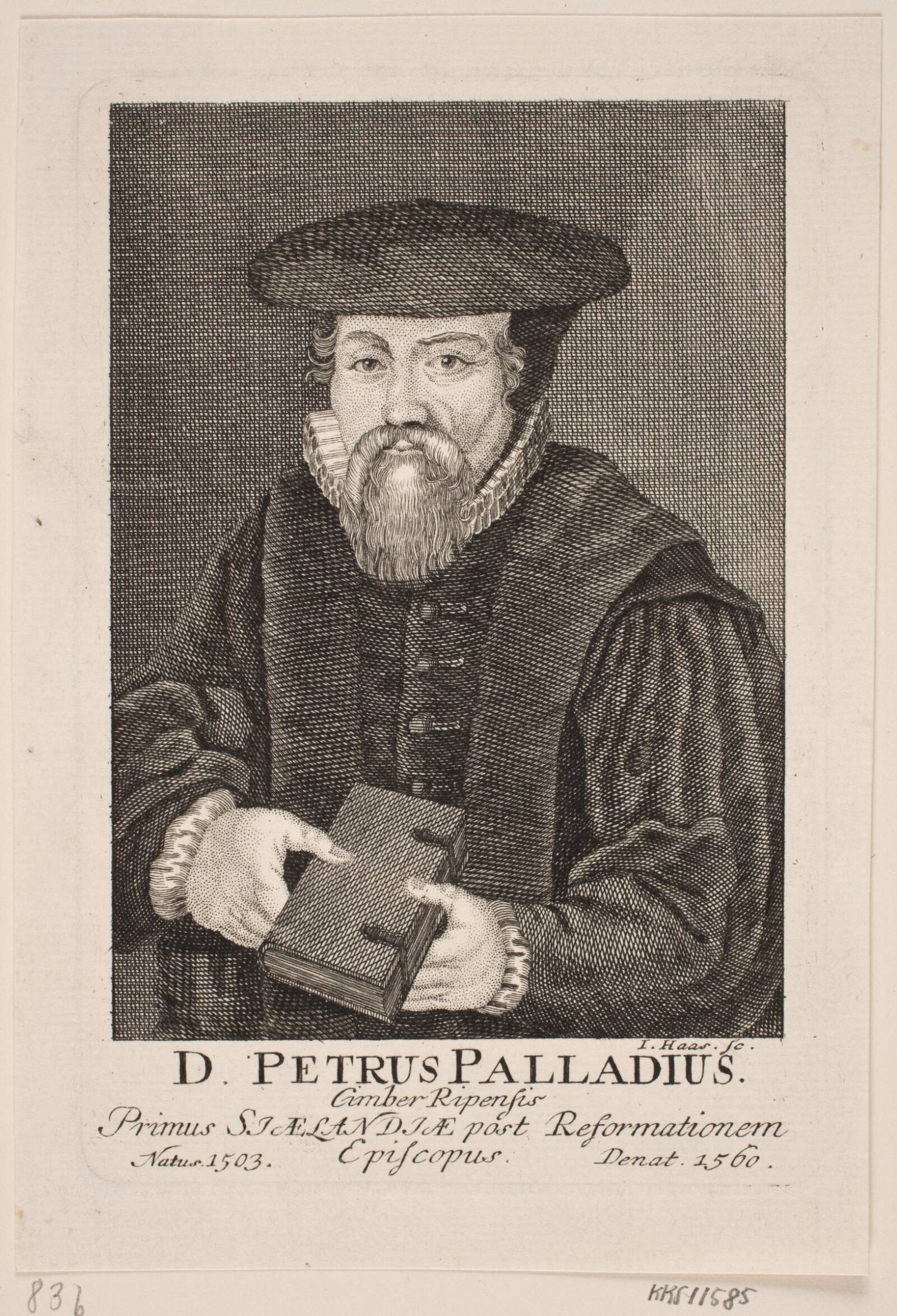 Biskop Peder Palladius, Jonas Haas, 1720-1775