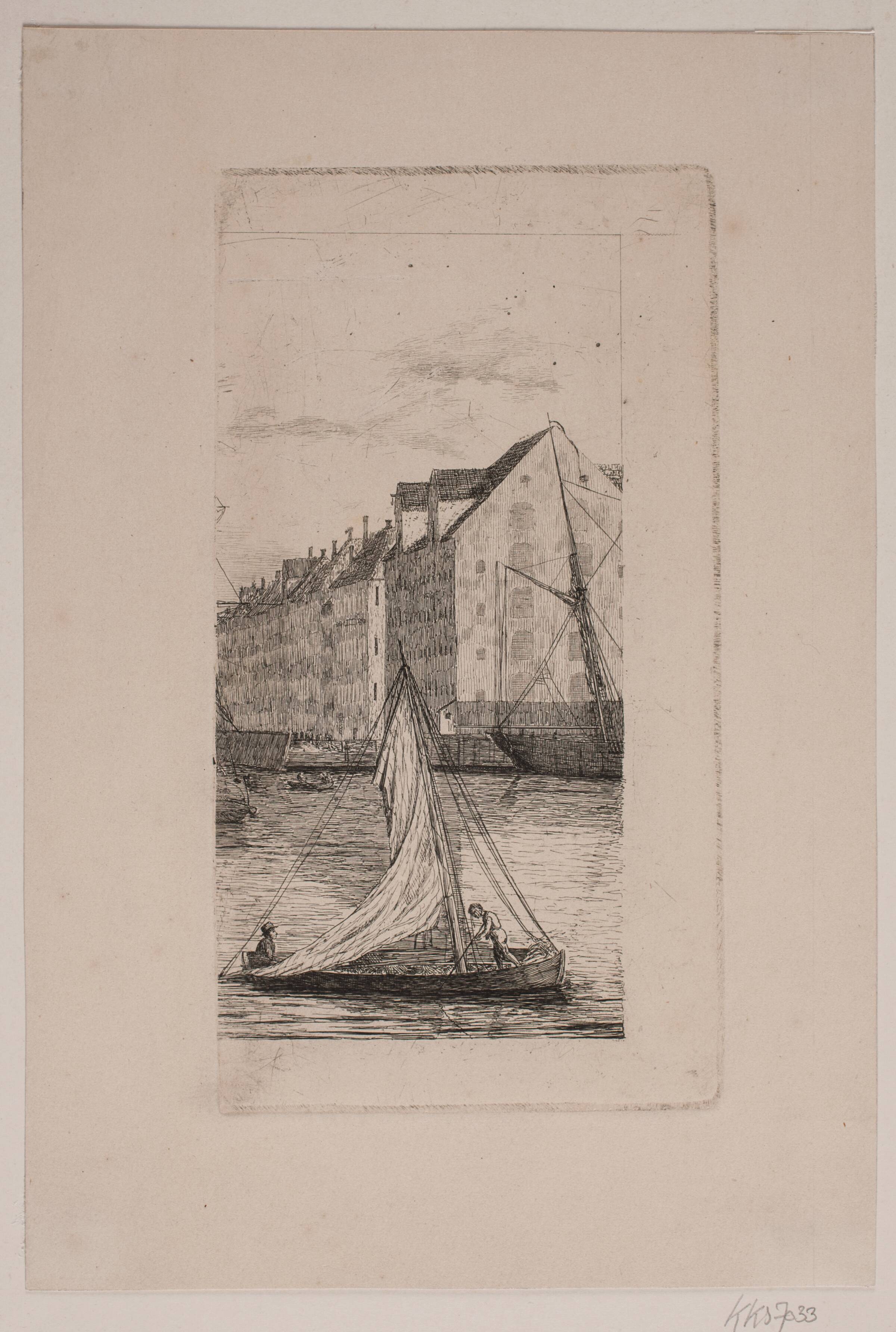 Udenfor Nyhavn Kanal, Vilhelm Kyhn, 1839-1902