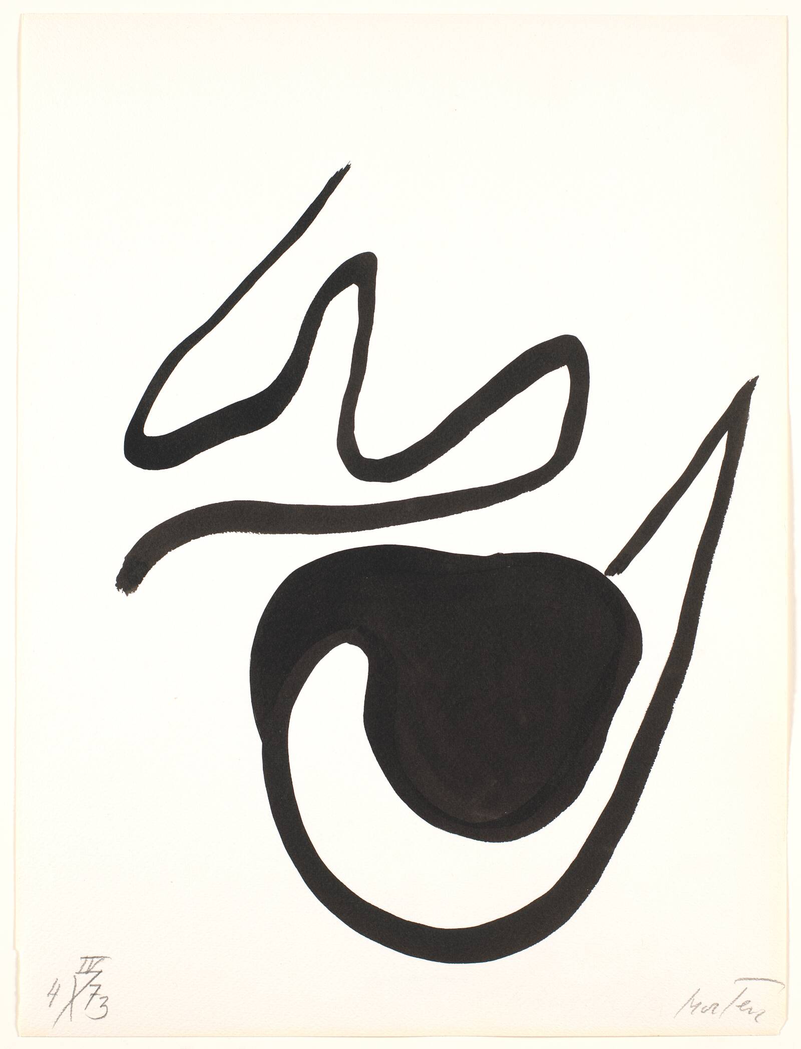 Penseltegn, Richard Mortensen, 1973