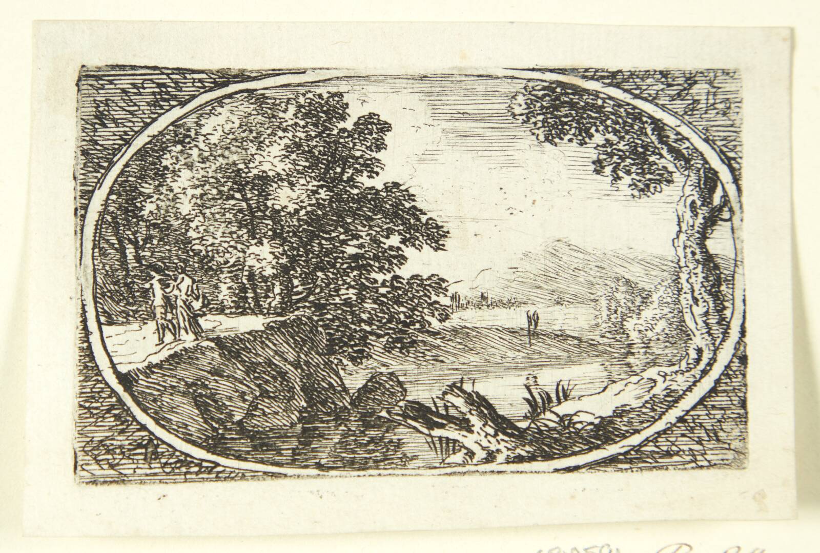 Træstub ved en flod, Herman van Swanevelt, 1603-1655