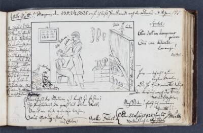 Vittighedstegning: kirurg med patient