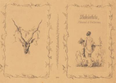 Omslag til M. Hammerichs oversættelse af Kalidasas, "Sakuntala", København 1845