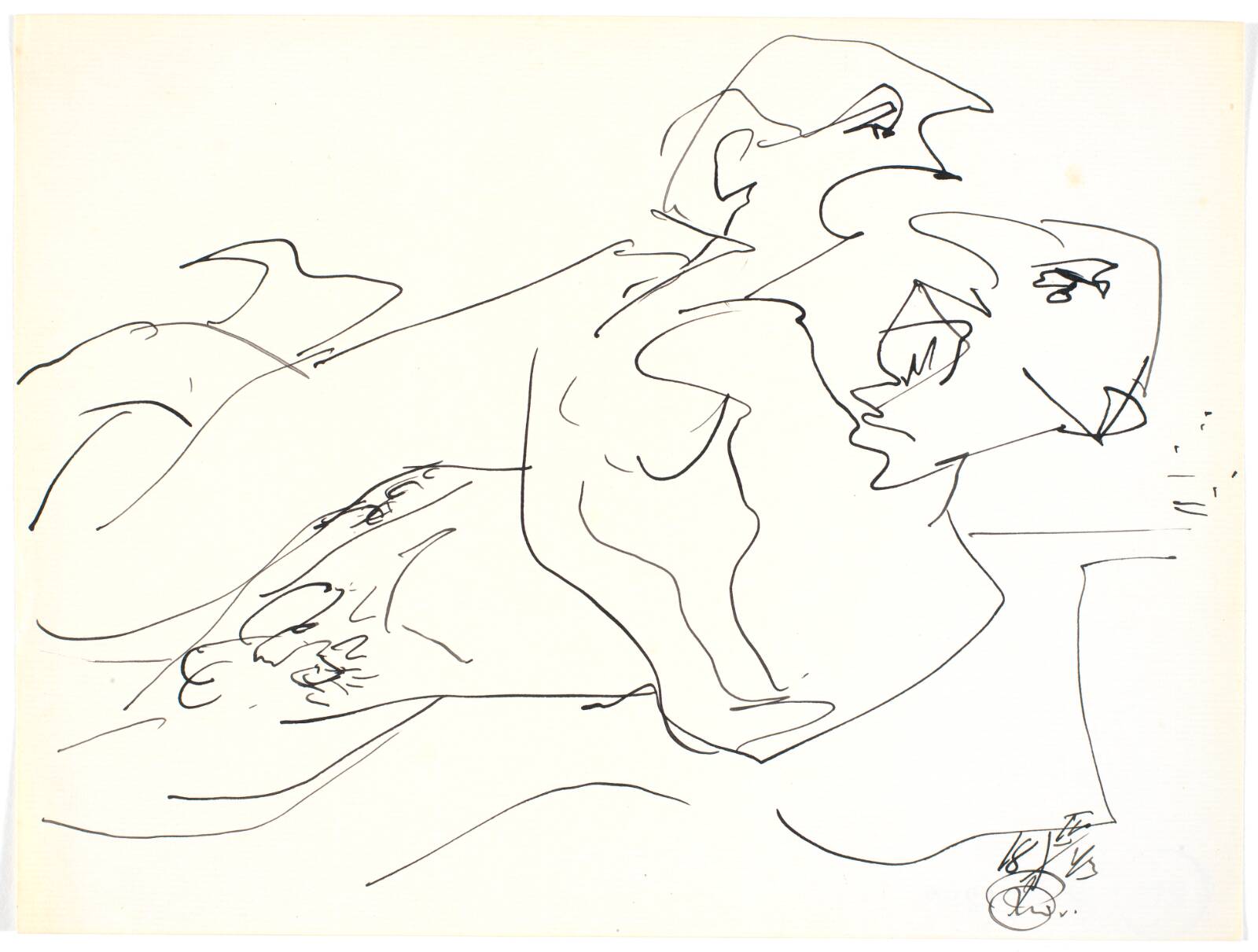 Elskende par, Richard Mortensen, 1943