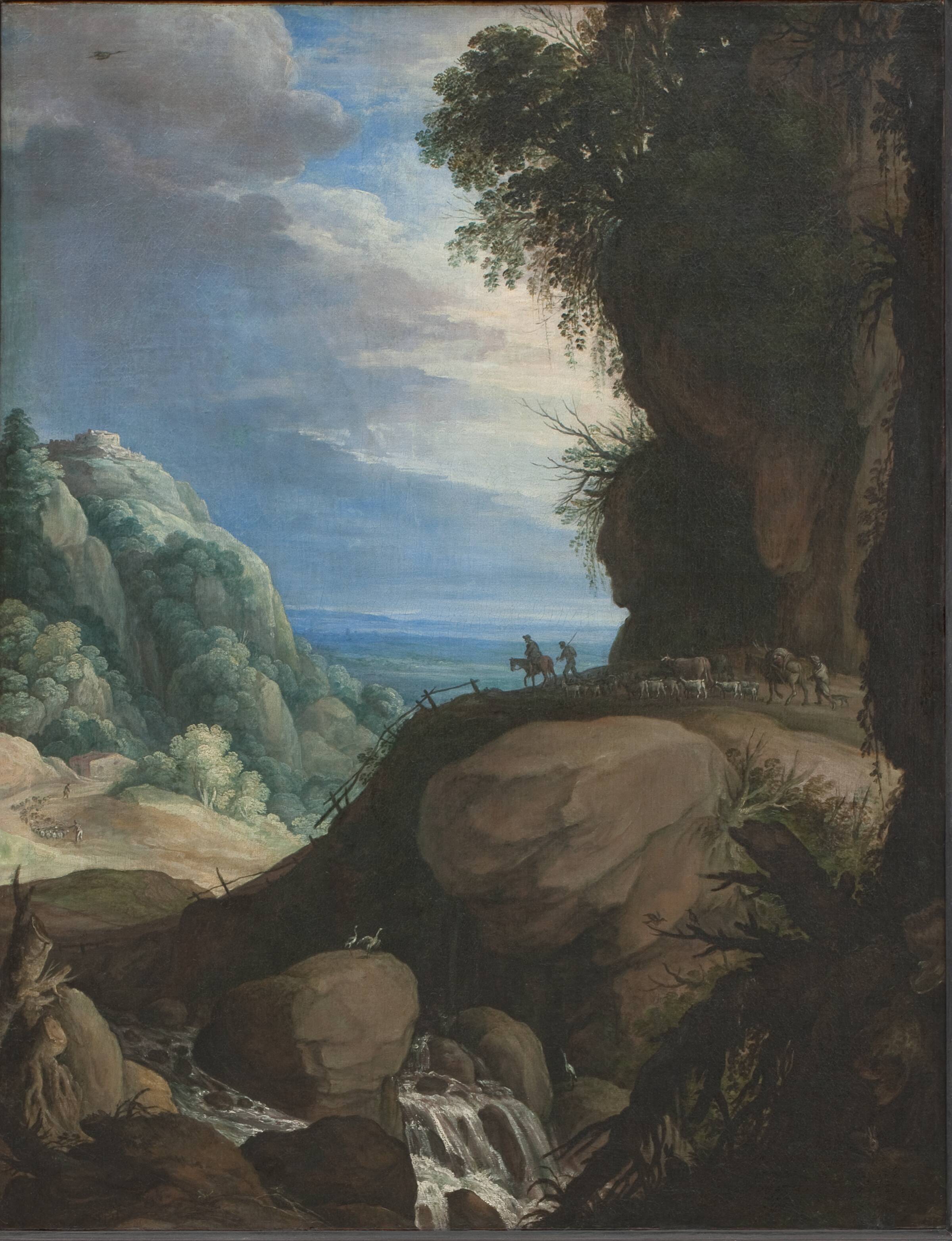 Italiensk bjerglandskab med hyrder, Рейкарт, Мартин, 1615-1631