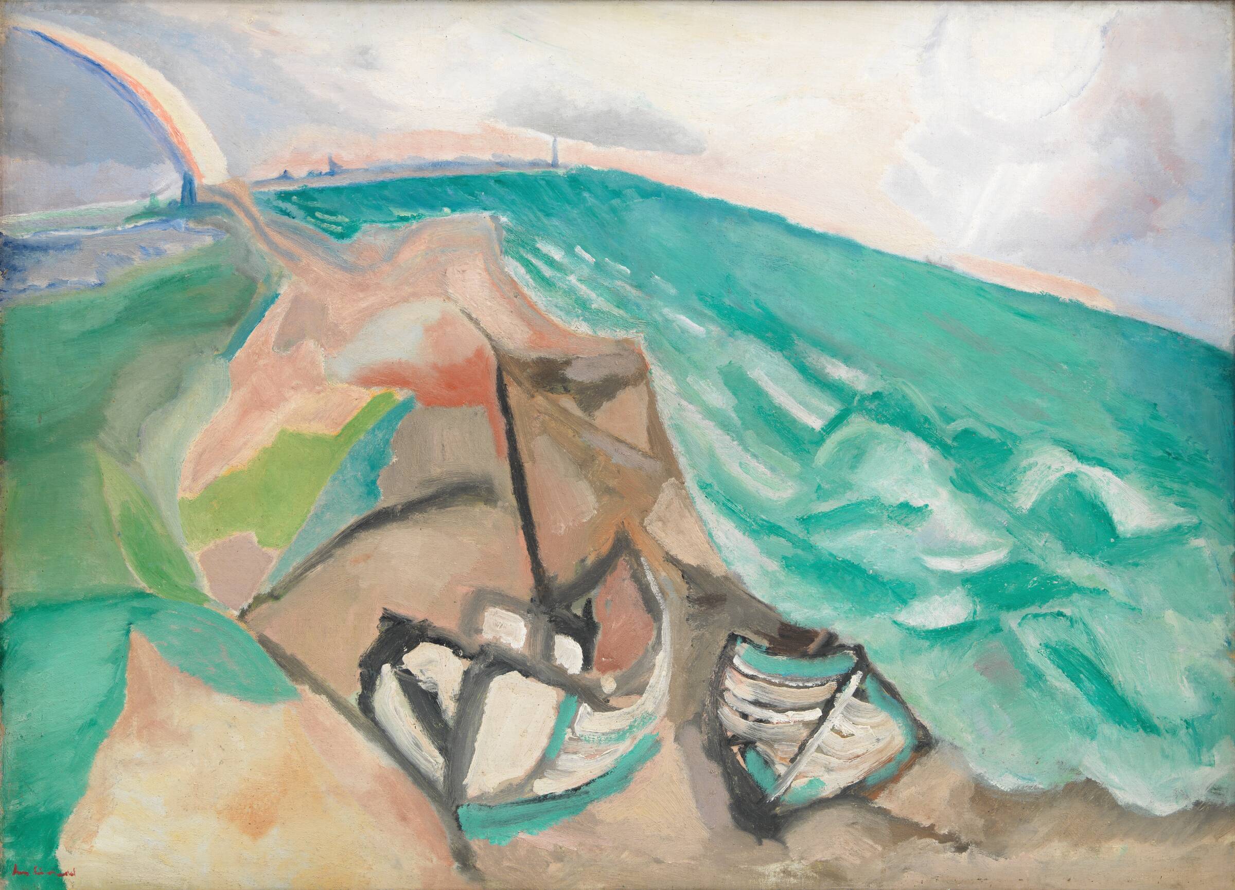 Både ved Agger, Jens Søndergaard, 1925