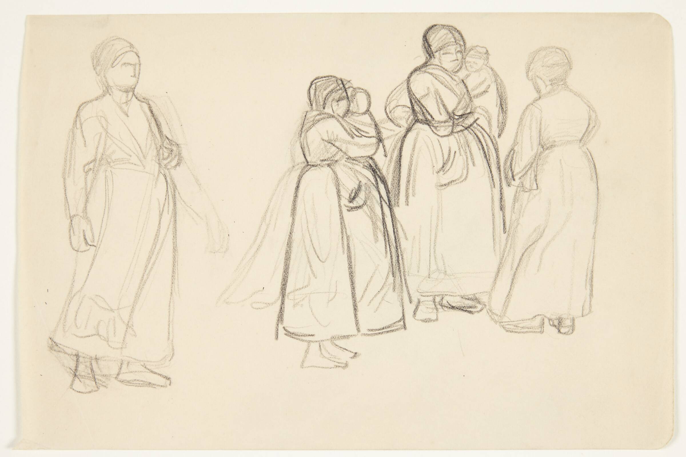 Fire stående kvinder, Olivia Holm-Møller, 1890-1946