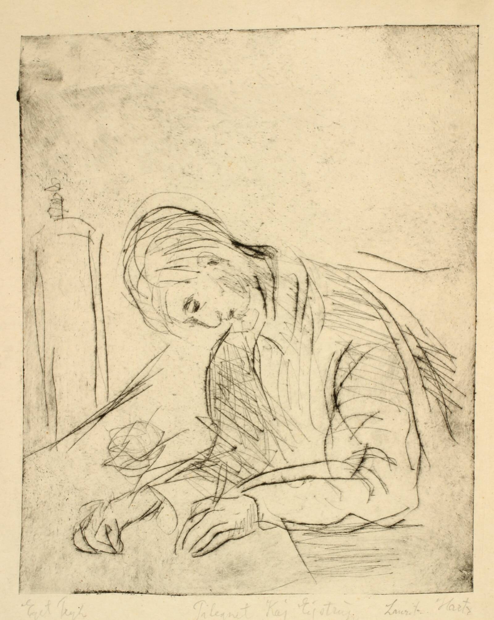 Mandsportræt, Lauritz Hartz, 1929