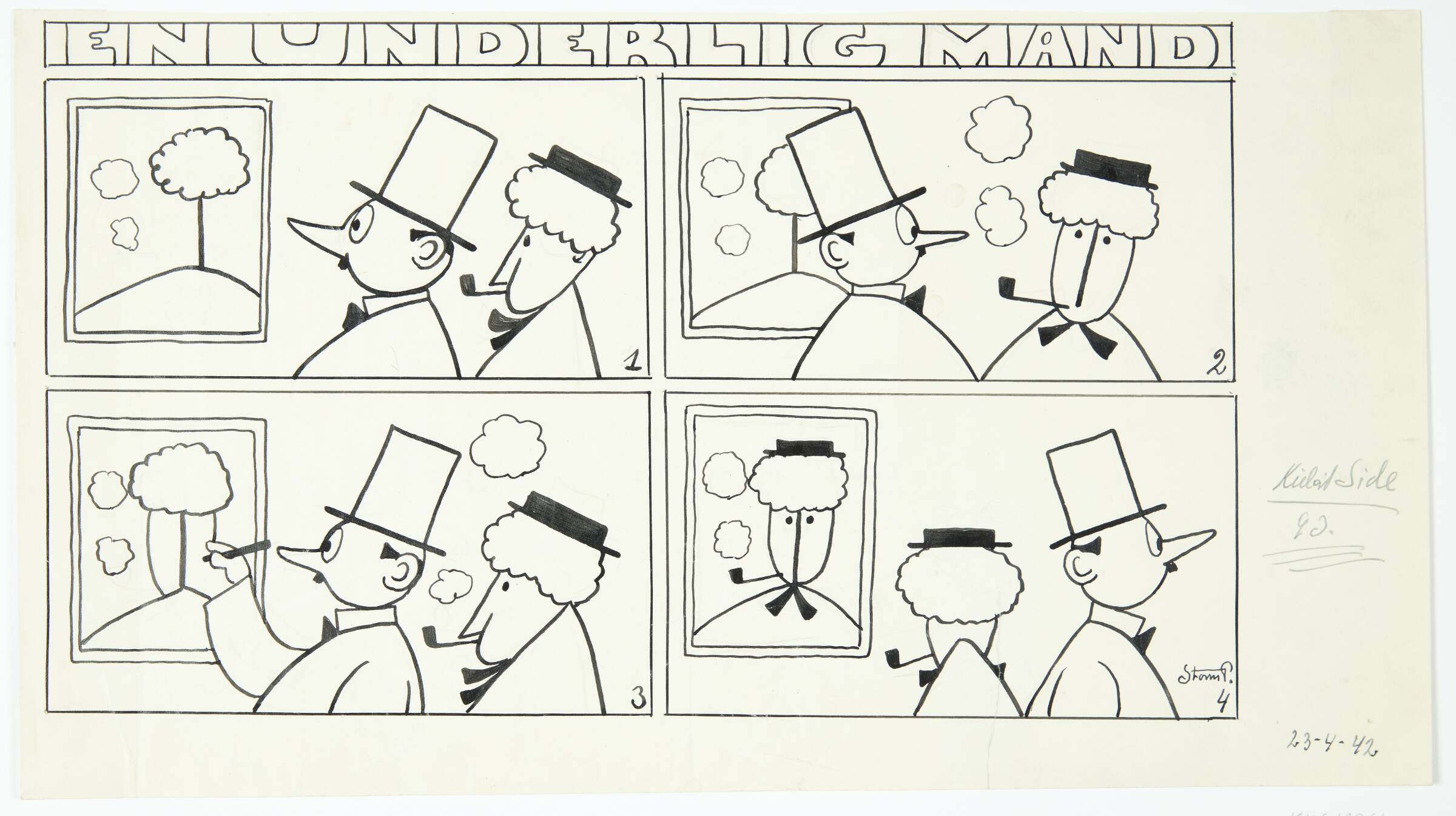 Et blad af serien "En underlig mand", Storm Petersen, Robert, 1942