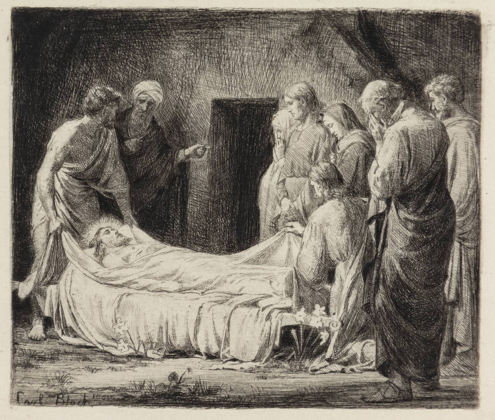 Kristi Gravlæggelse, Carl Bloch, 1880