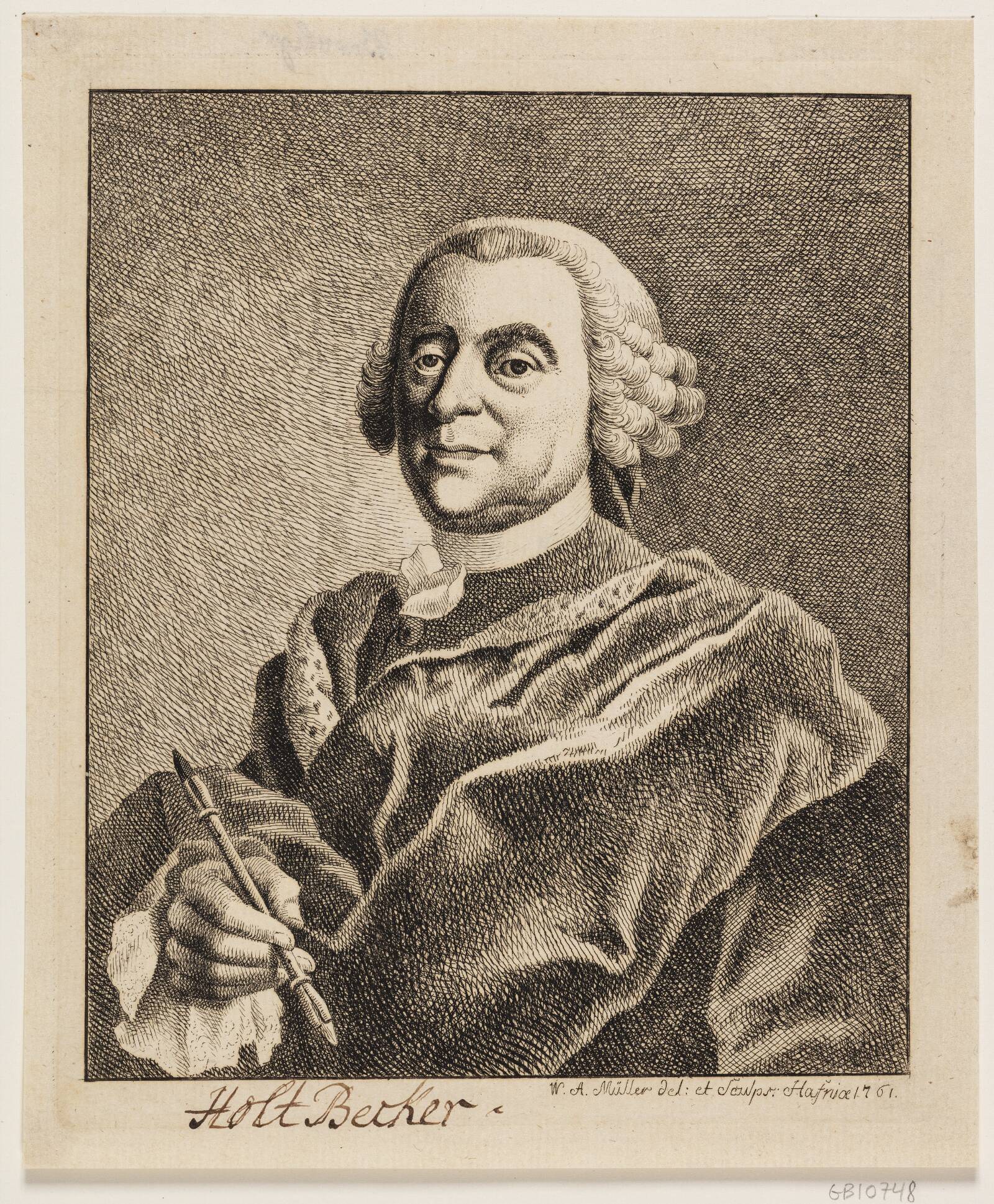 Johan Christopher Holtzbecher, W.A. Müller, 1761