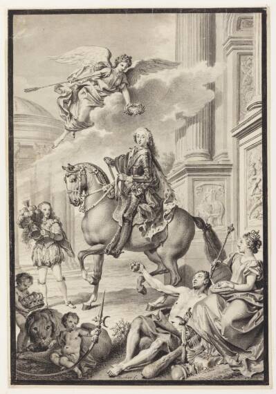 Frederik V hyldes af Danmark og Norge