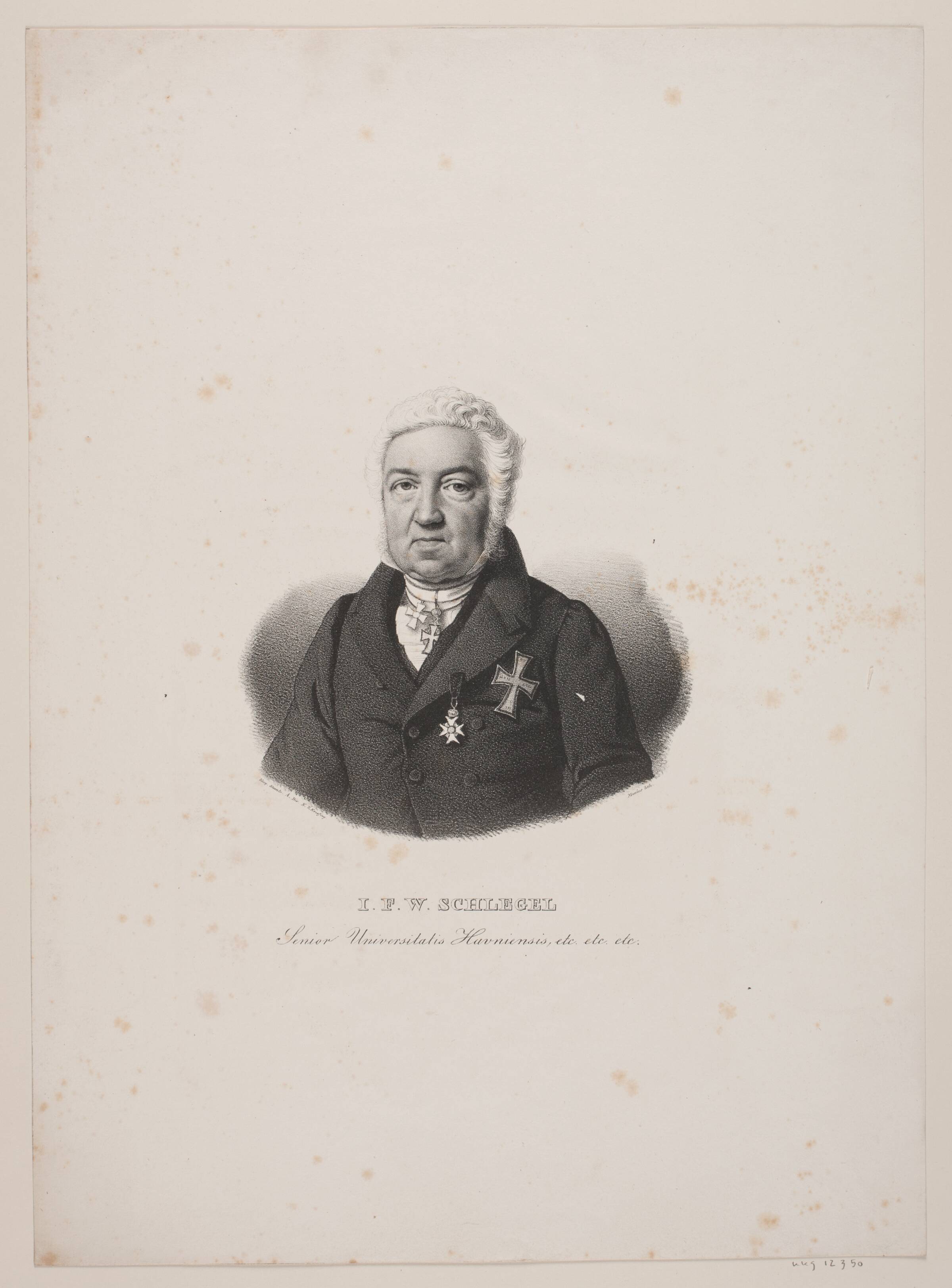 Professor J.F.V. Schlegel, David Monies, 1833