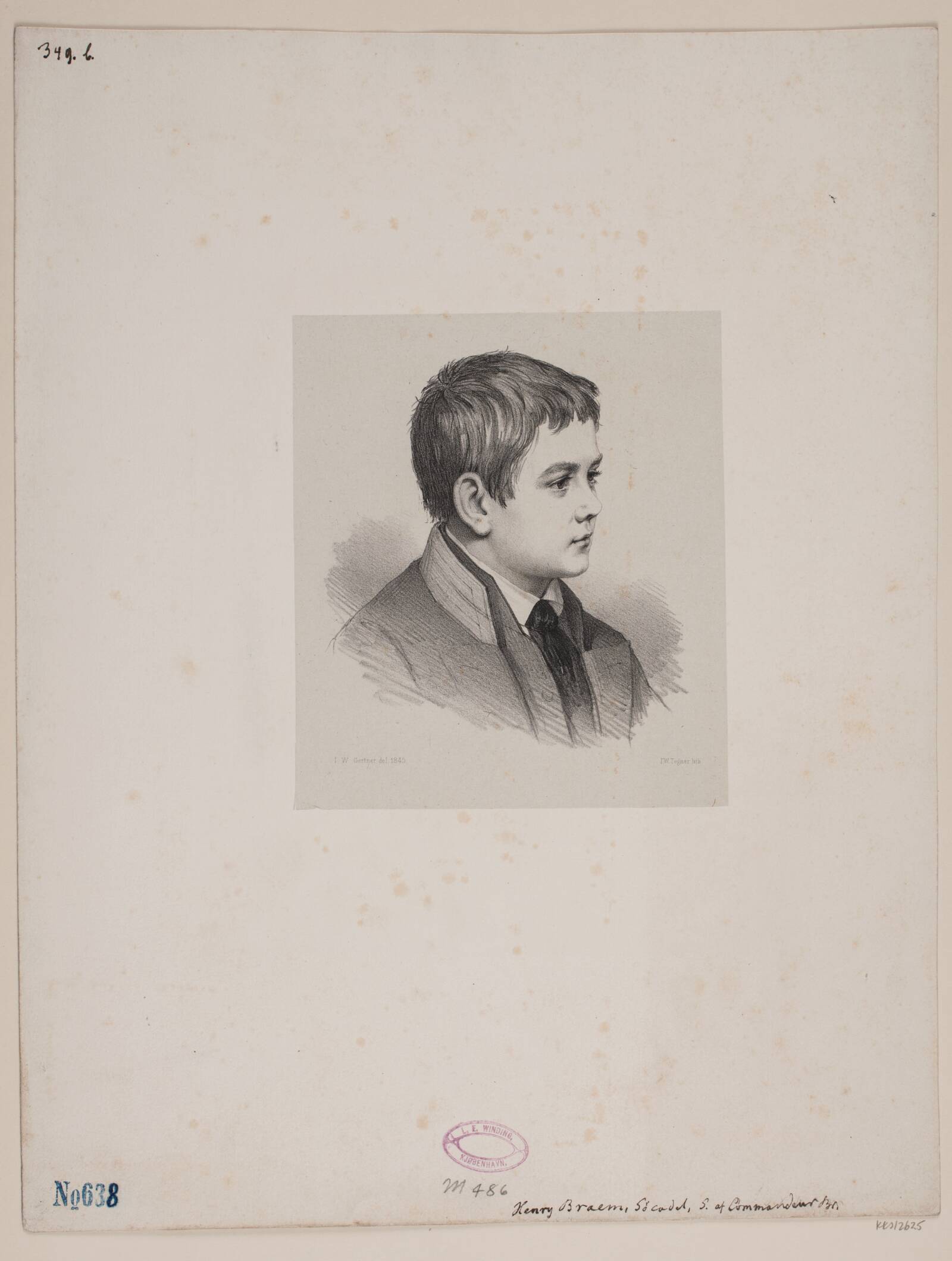 Henrik Braem, Isac Wilhelm Tegner, 1851