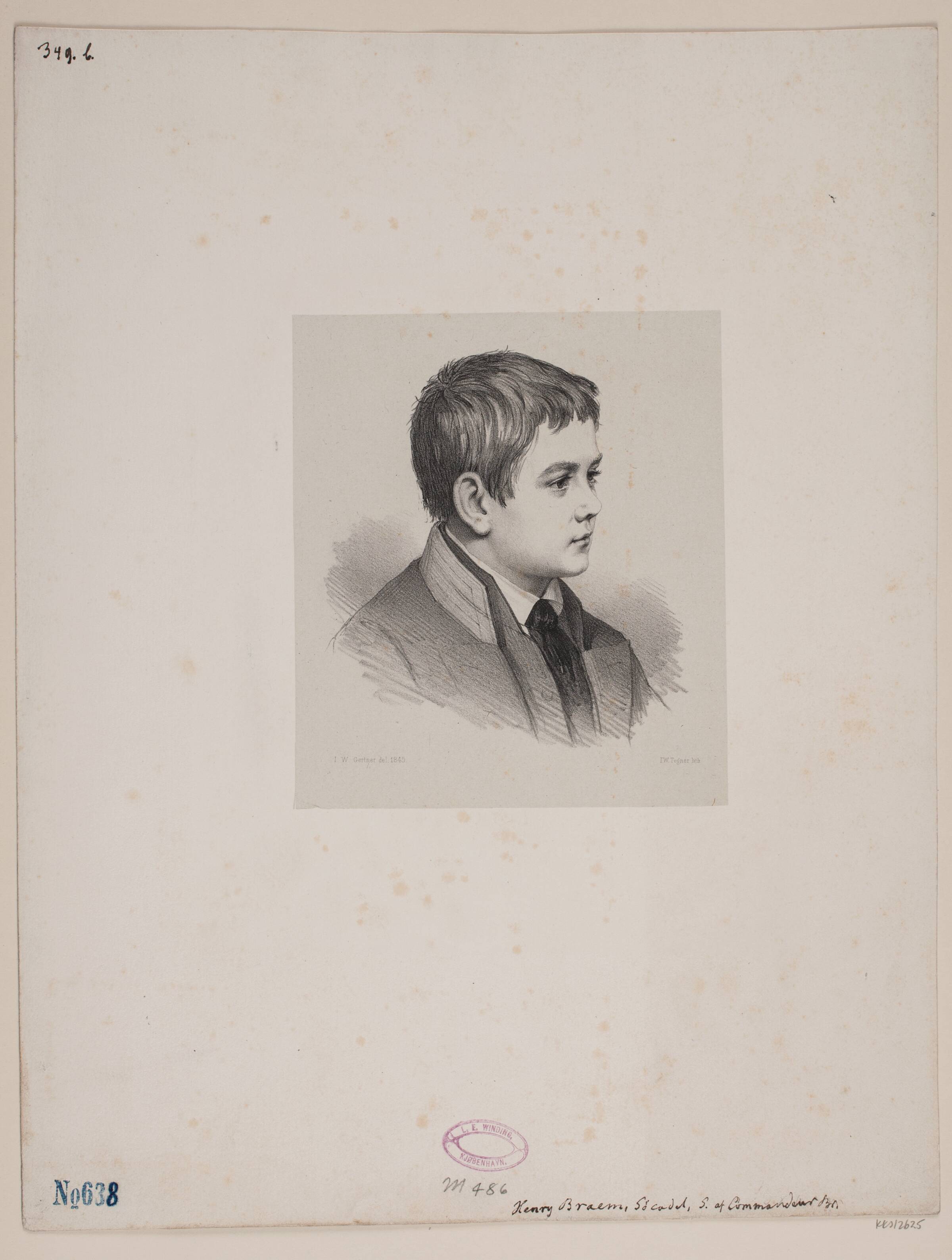 Henrik Braem, Isac Wilhelm Tegner, 1851
