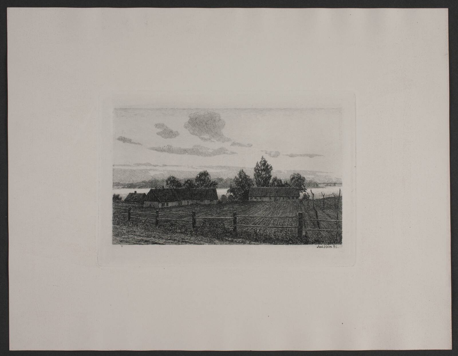 Aftenstemning, Axel Holm, 1895